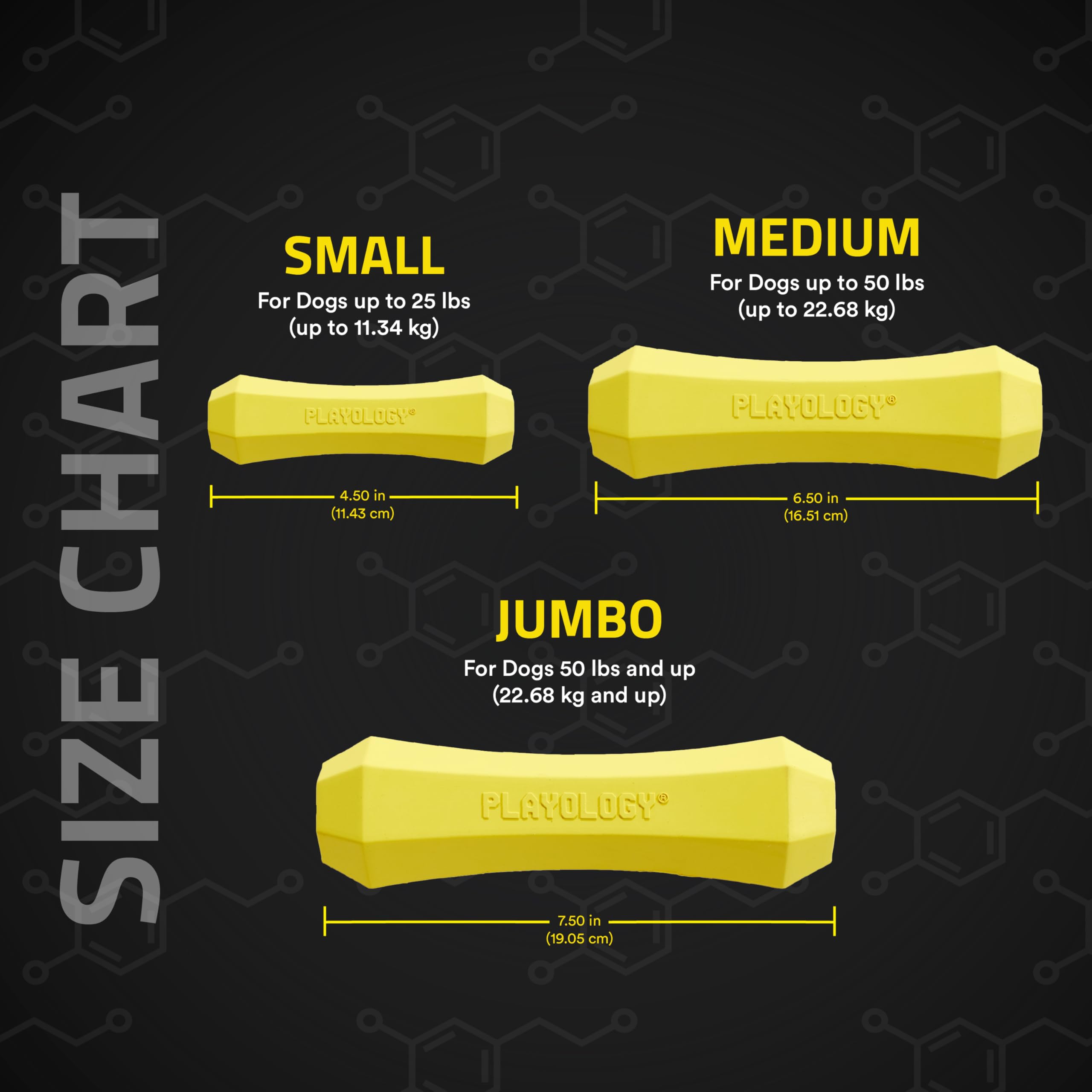 Playology Squeaky Chew Stick Dog Toy For Medium Dogs Up To 50Lbs | Engaging All-Natural Chicken Scented Chew Toy For Tough Chewe