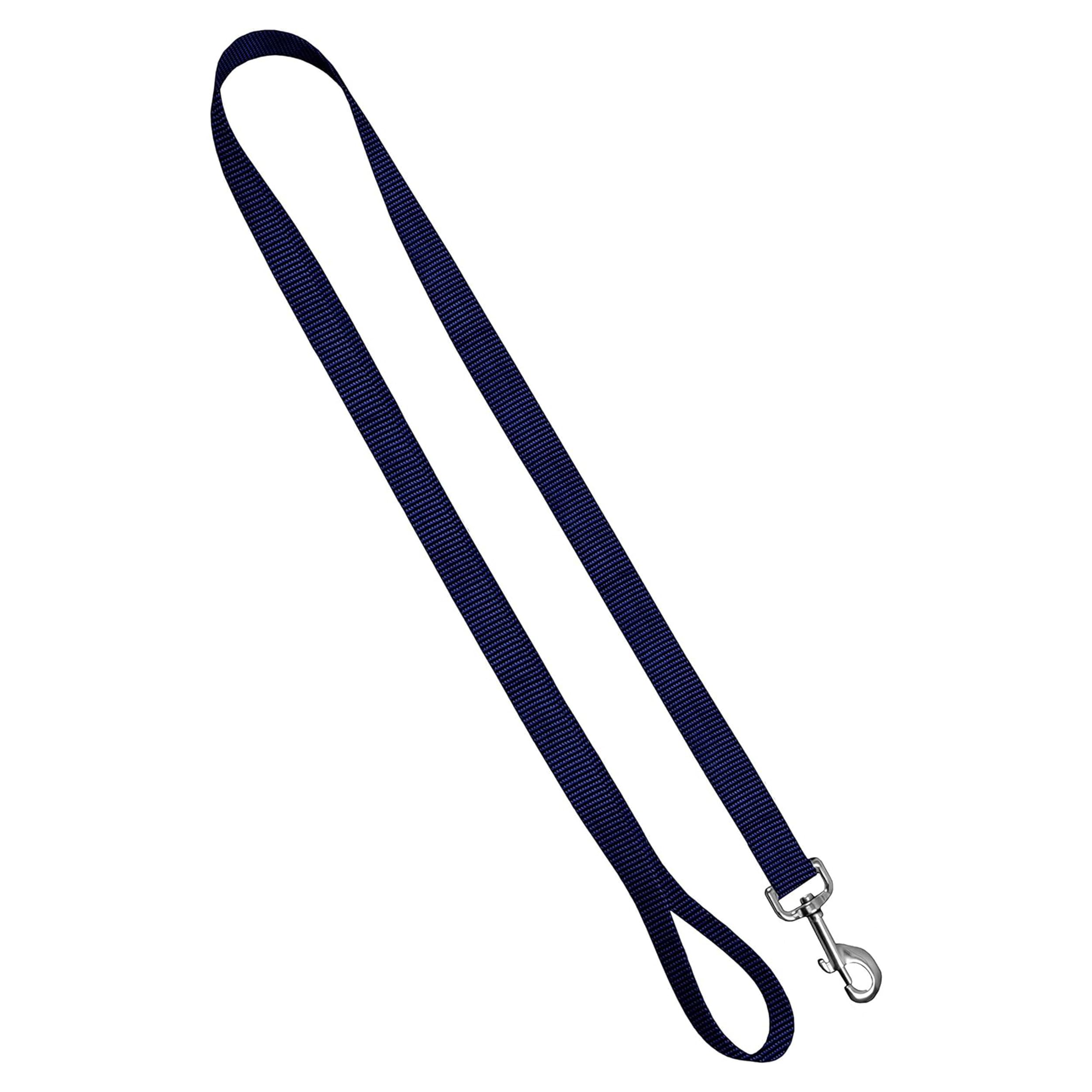 Moose Pet Wear Standard Dog Leash - Colored Heavy Duty Pet Leashes, Made In The Usa - 1 Inch X 6 Feet, Navy Blue