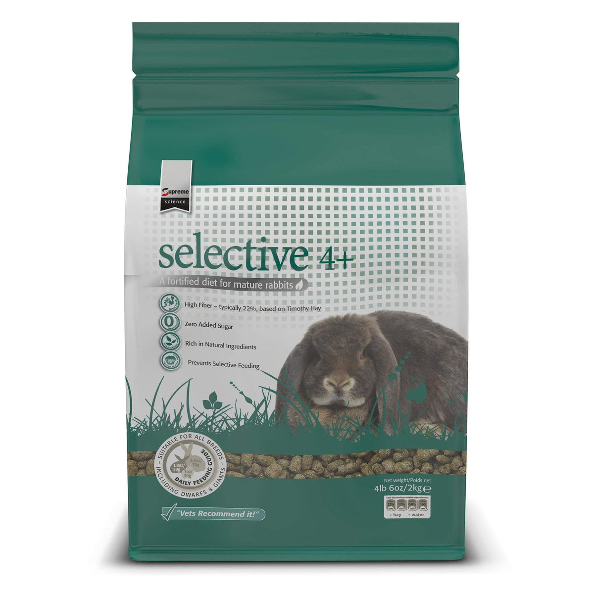 Supreme Petfoods Limited Selective Rabbit Diet 4+ Years 4 Lb 6 Oz