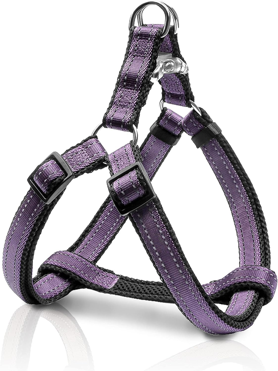 Reflective Dog Harness For Medium Sized Dogs, No Pull Harness With Quick, Release Buckle Double D Ring Step In Design For Walk,