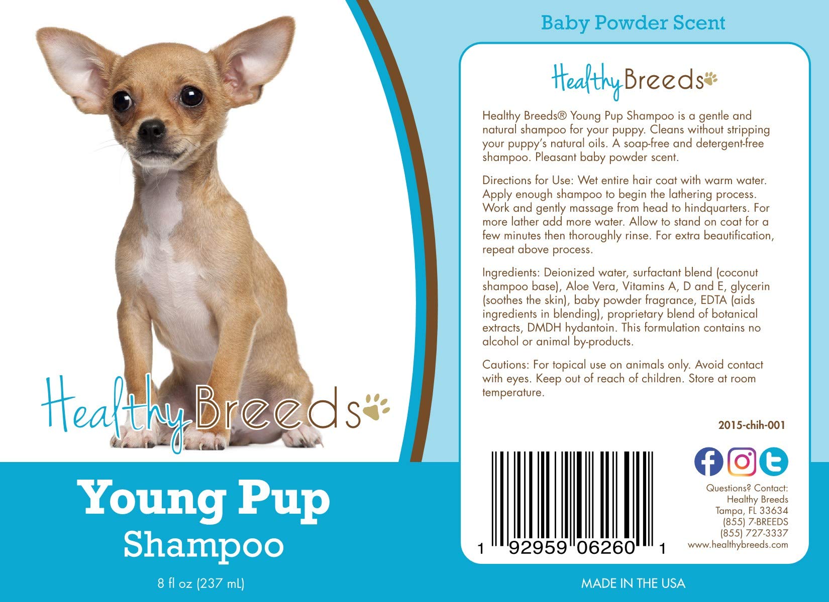 Healthy Breeds Chihuahua Young Pup Shampoo 8 Oz