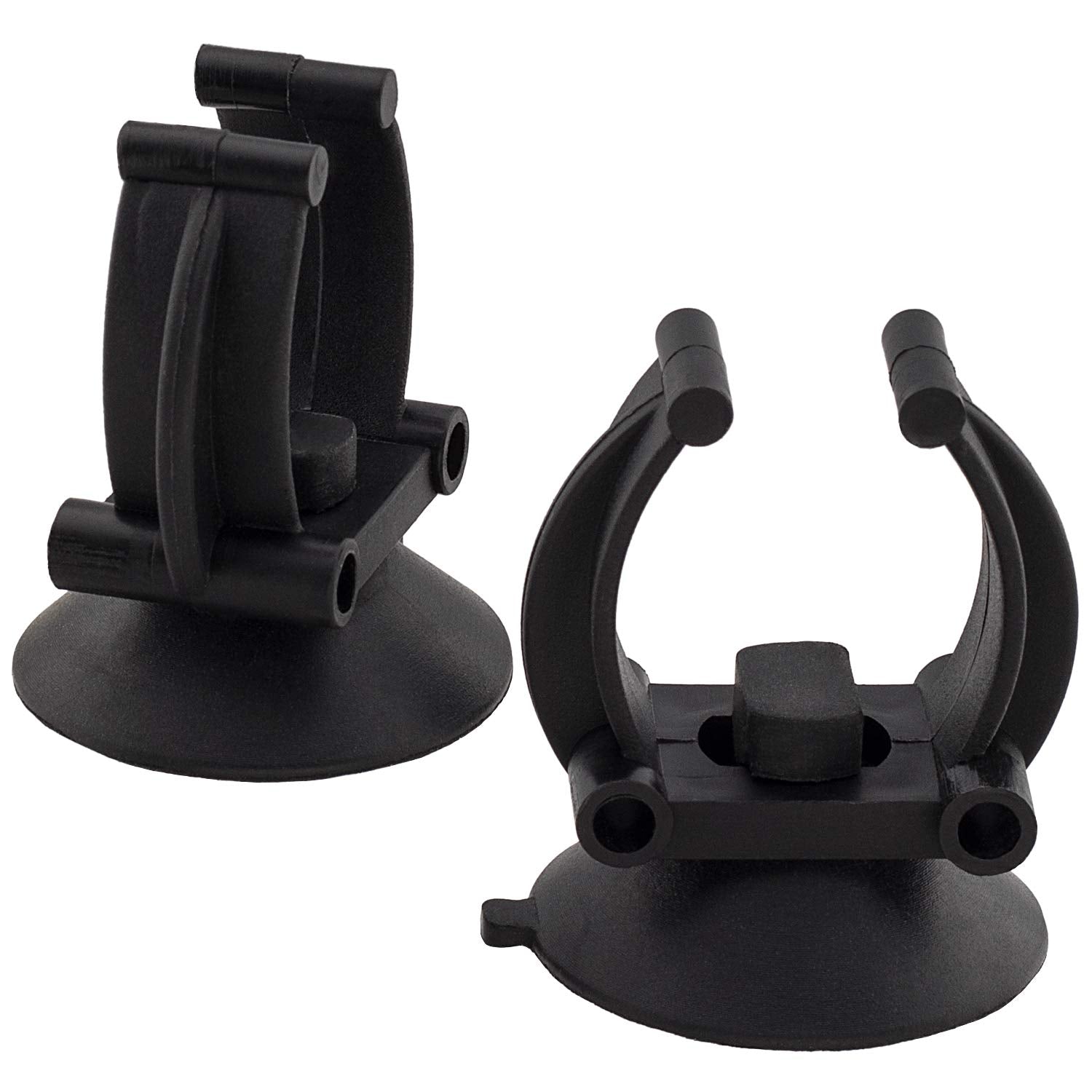 Oiiki 10 Pcs Aquarium Heater Suction Cups With Clips, Air Hose Tube Holders Clamps For Fish Tank (Black)