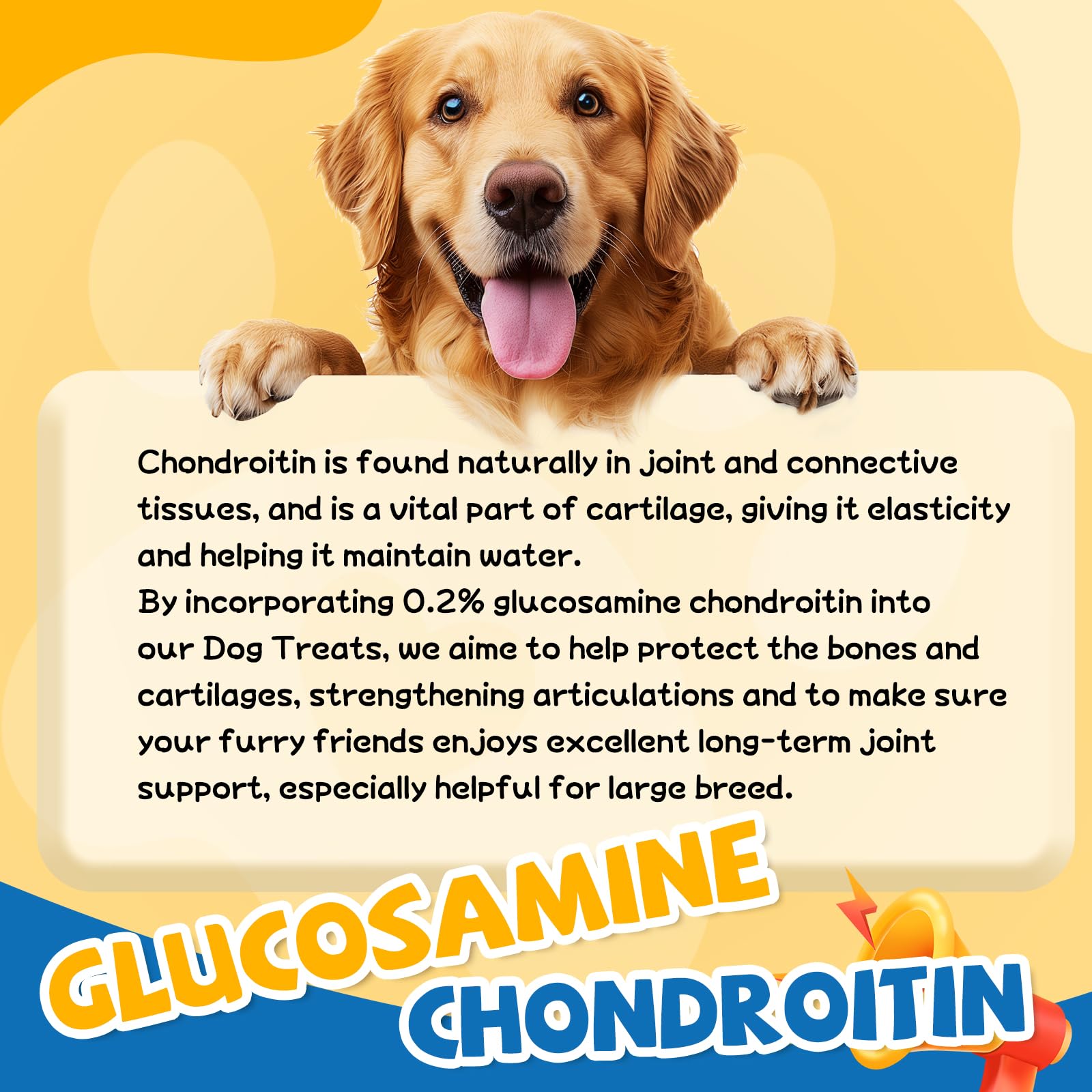 gazeupon Dog Treats, Made with Real Chicken and Beef Meat, Healthy Dog Chew w/Glucosamine Chondroitin, High Protein, Rawhide Fre