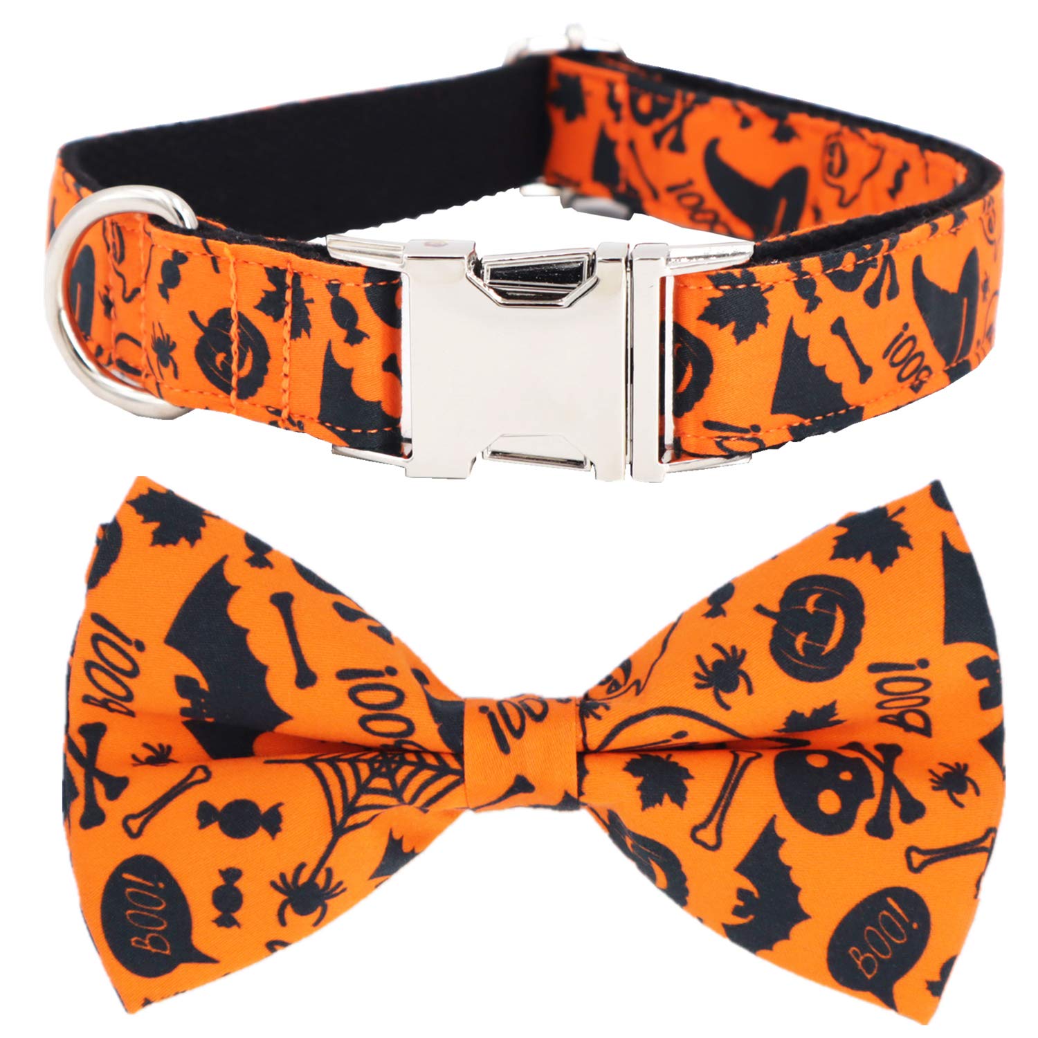 Halloween Dog Collar Dog Bowtie Dog Accessory Halloween Dog Costume for Halloween Party (S)