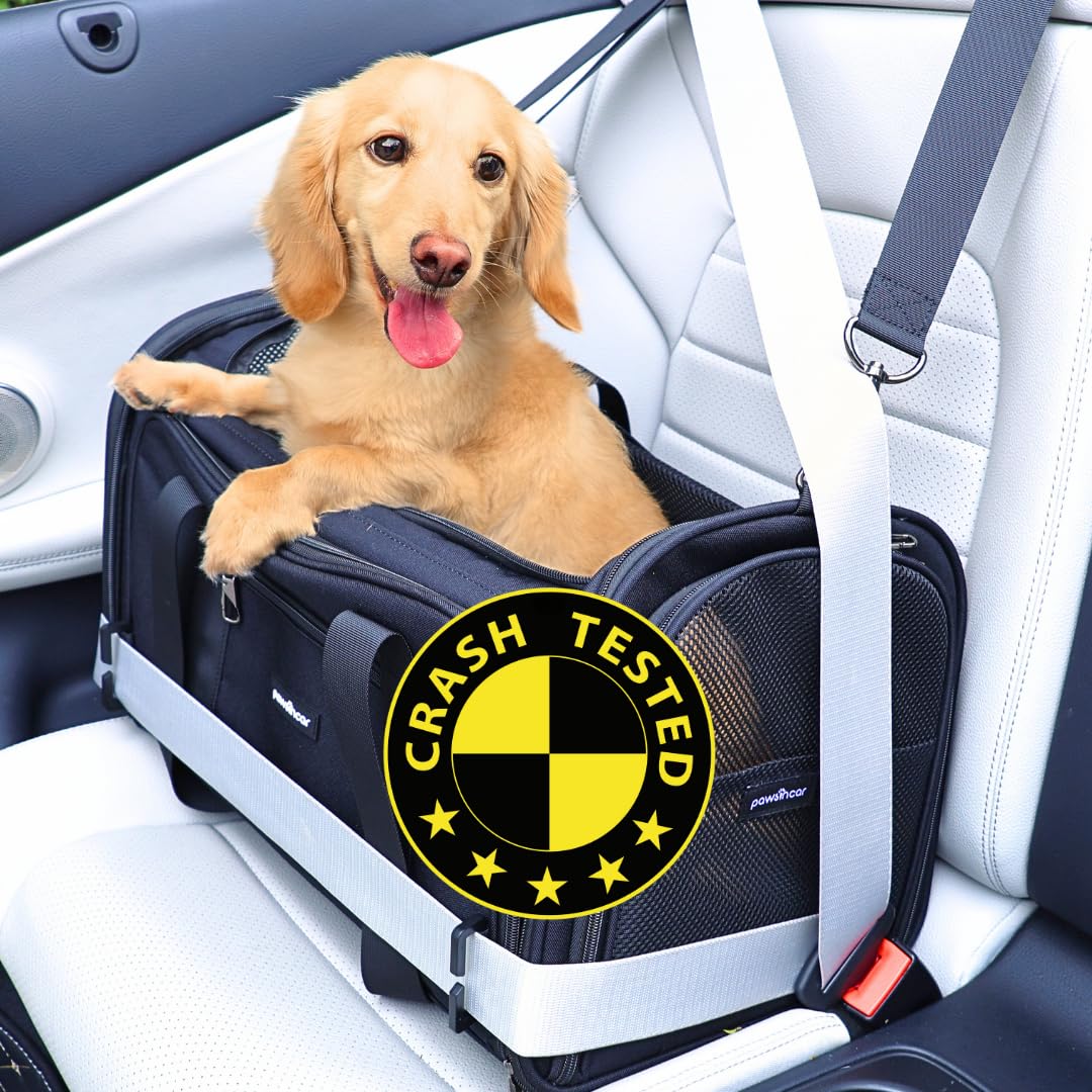 Crash-Tested & Expandable Pet Carrier Airline Approved | 3-In-1 Small Dog Car Seat, Tsa Airline Approved Dog Carrier, Soft Sided