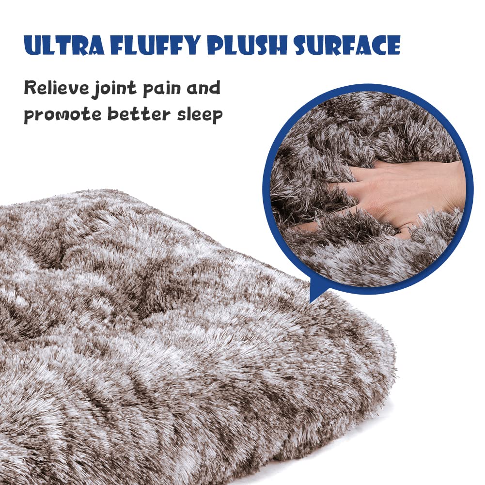 Uligota Dog Crate Pad For Large Dogs, 36 Inch, Deluxe Plush Anti-Slip Pet Bed, Fully Kennel Pad
