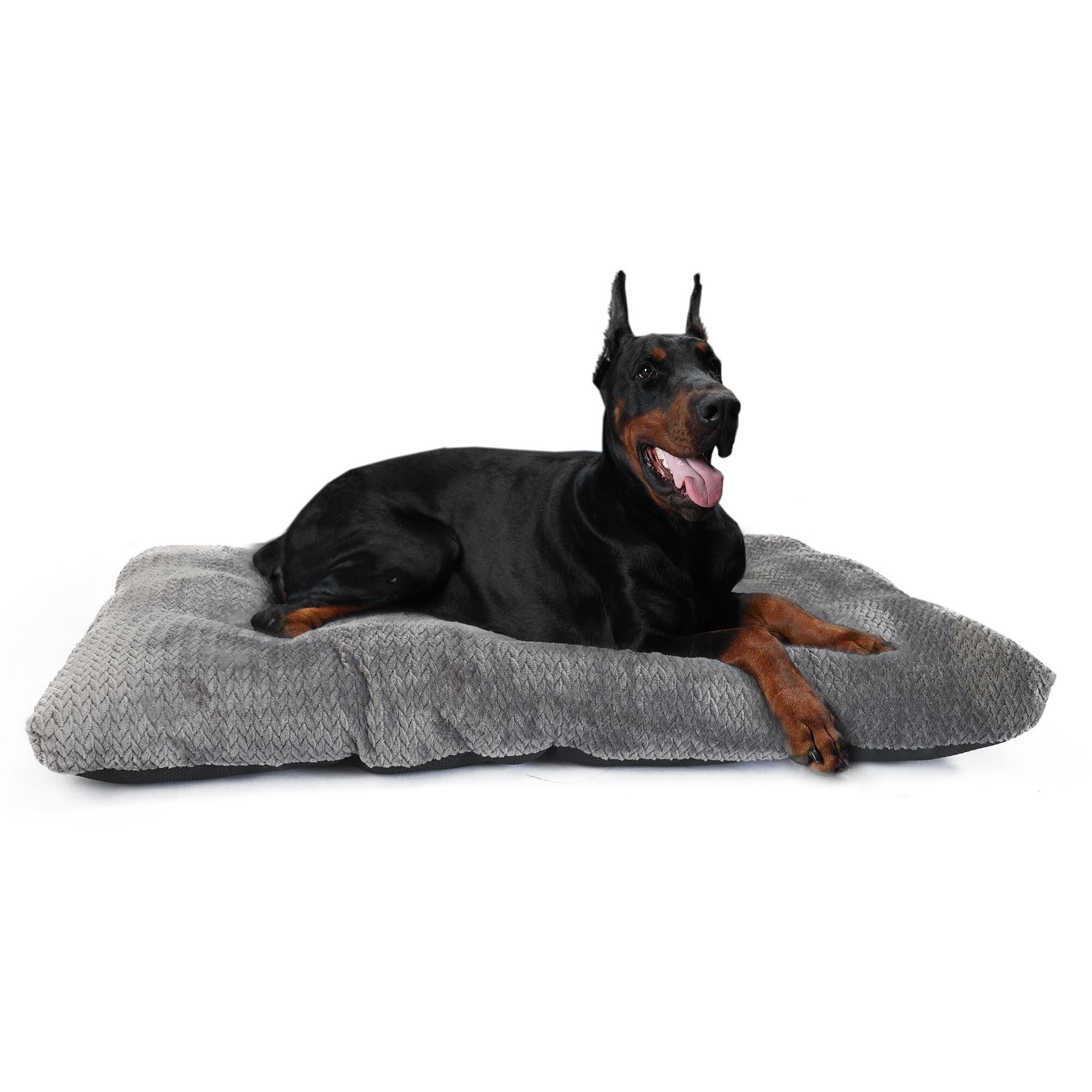Crate Dog Beds For Large Dogs Washable 42 Inch Soft And Fluffy Crate Mats For Cages Up To 90 Lbs Pet Bed Pillows Pad Tire Printi