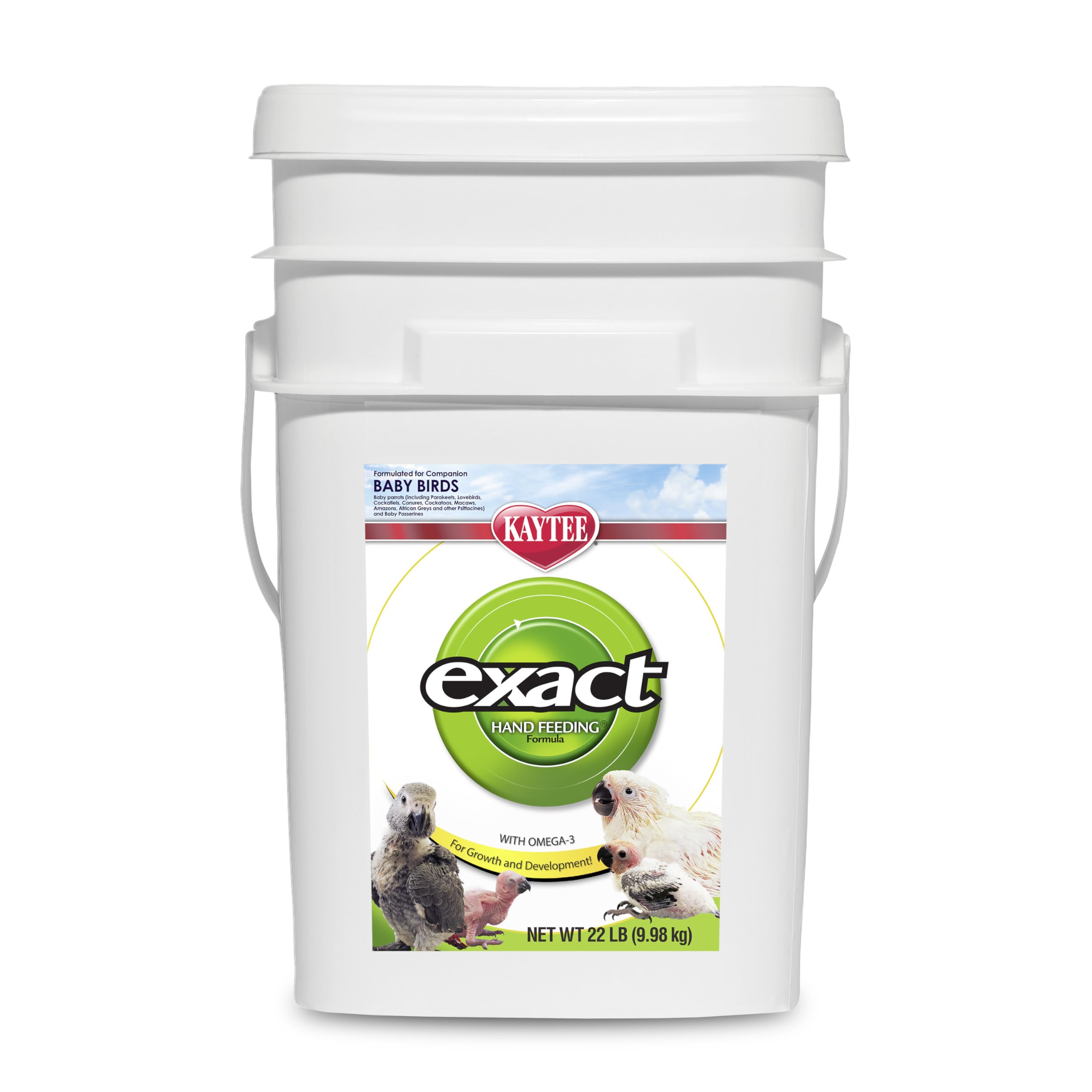 Kaytee Exact Hand Feeding For Baby Birds, 22 Lb Bucket