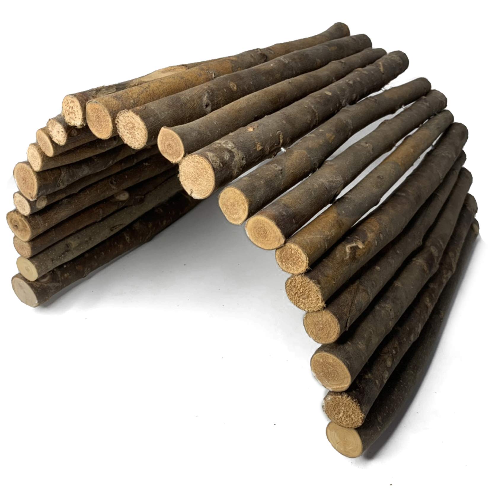 Hamiledyi Bunny Extra Large Ladder, Wooden Diy Toy Rodents Chewing & Climbing Bridge Chinchillas Cage Tunnel/Hideout/Hut/Ramp/Divider For Small Animal Guinea Pig Rat Squirrel