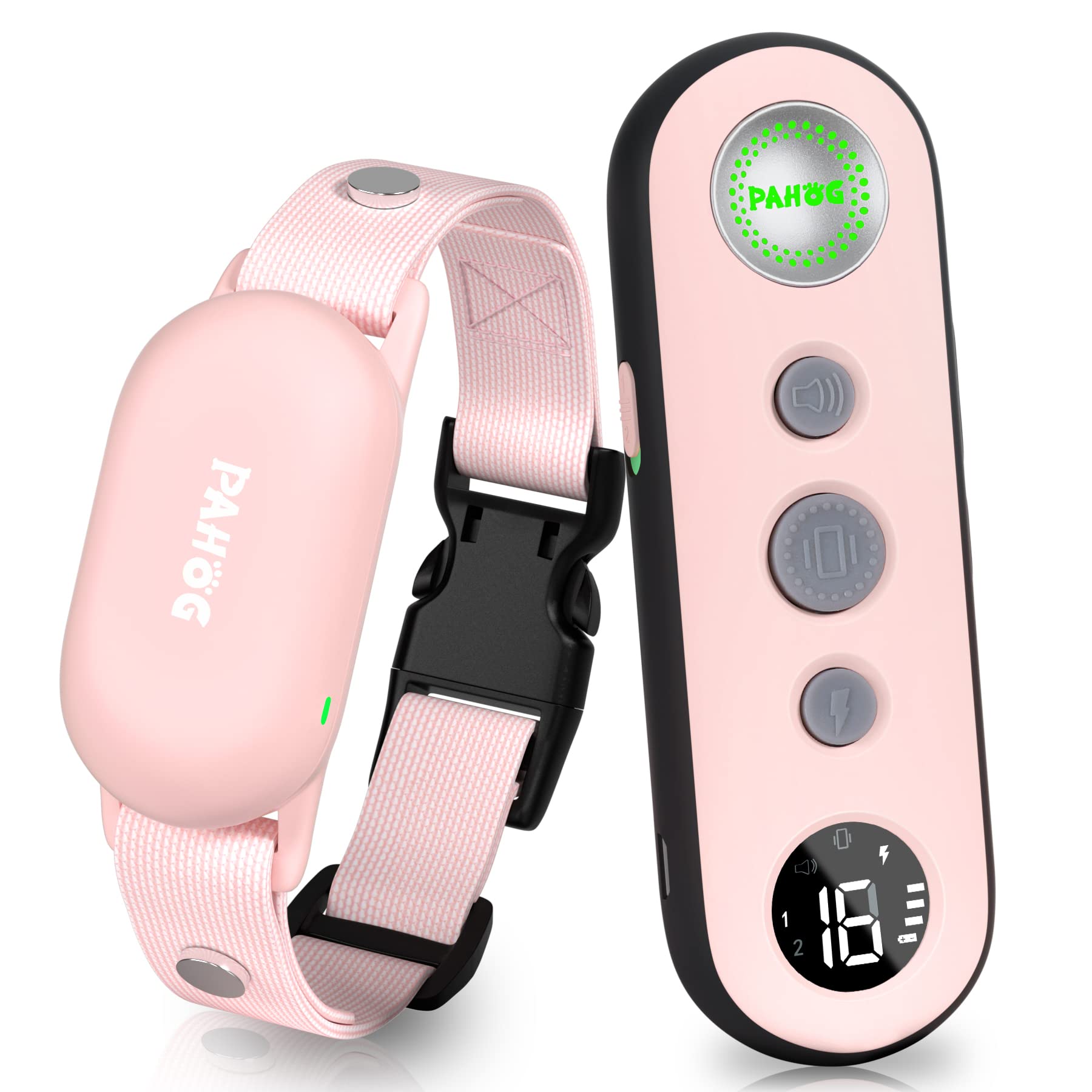 Pahog Dog Shock Collar, Waterproof Dog Training Collar With Remote 1000Ft, Rechargeable Electric Shock Collar For Large Medium S