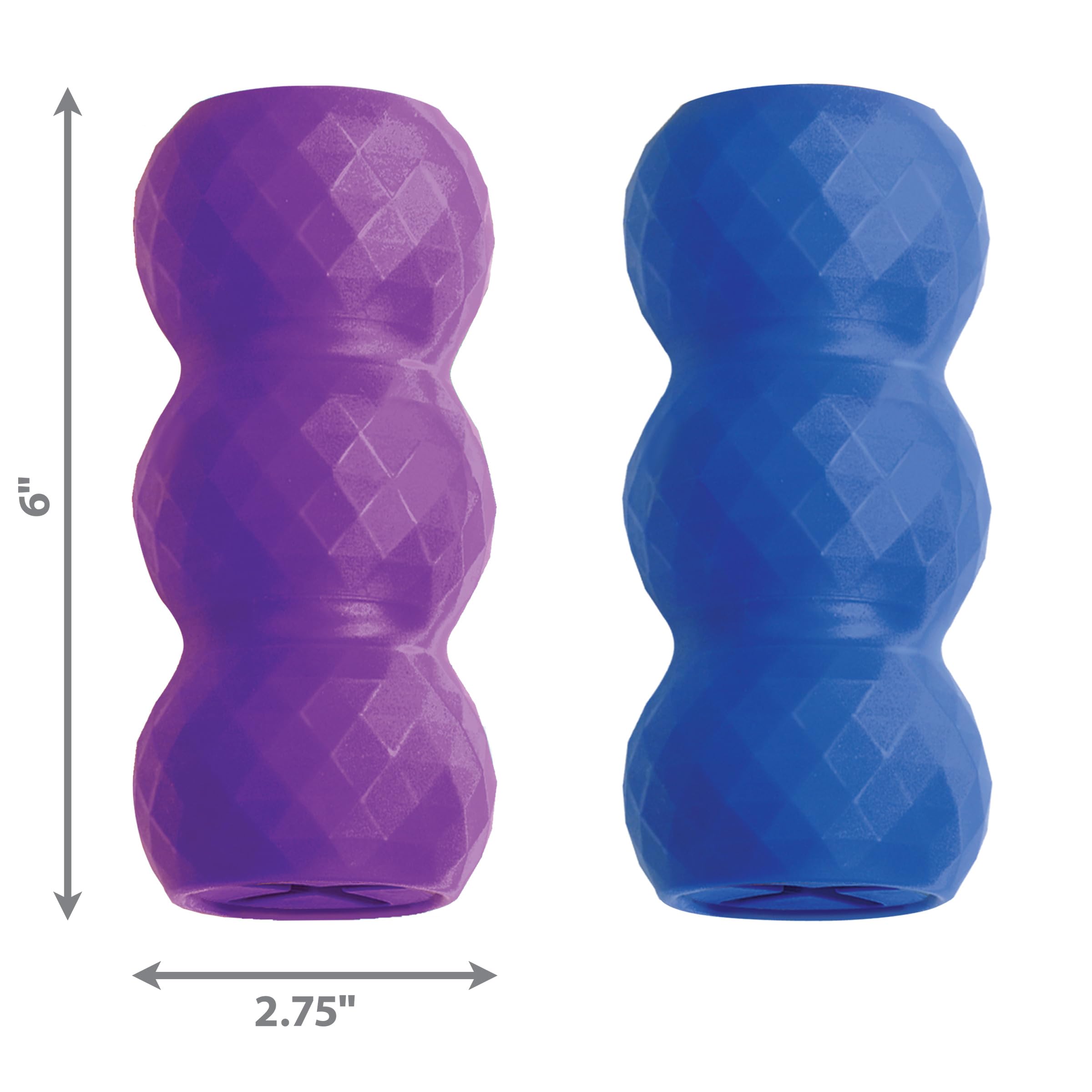 KONG - Genius Mike - Interactive Treat Dispensing Dog Puzzle Toy (Assorted Colors) (Large (2 Pack))
