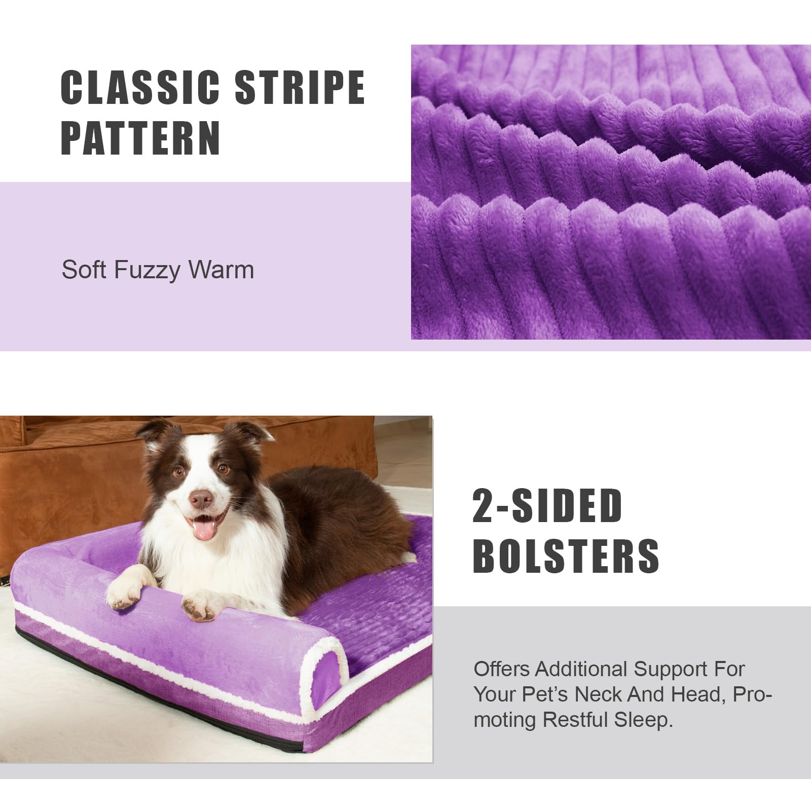 Patas Lague Orthopedic XXL Dog Bed for Extra Large Dogs 48 ' 'X30 ' ', Waterproof Comfortable L Shaped Big Large Non-Slip Soft W
