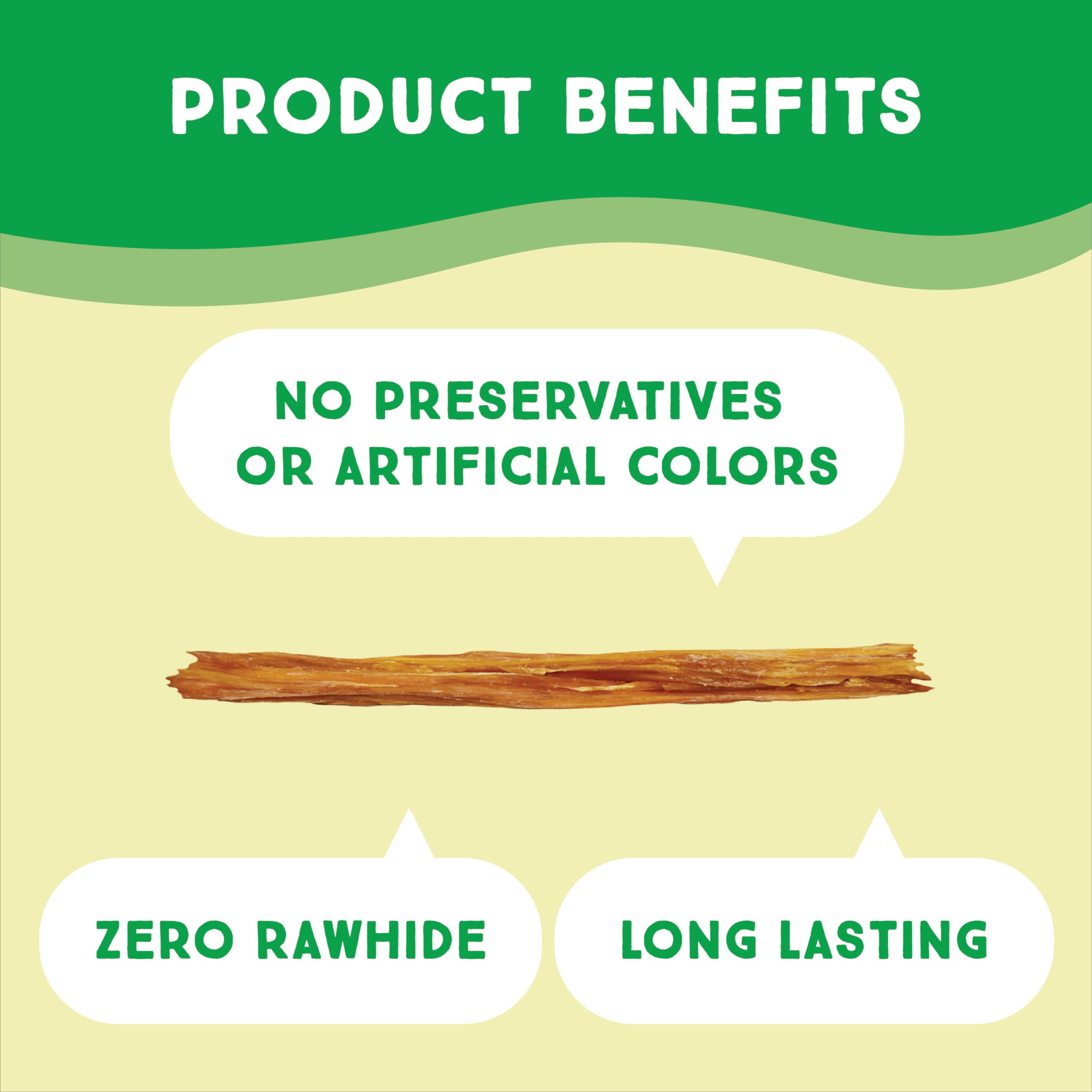 Ultra Chewy Turkey Tendon Sticks for Dogs - Premium All-Natural, Hypoallergenic, Long-Lasting Dog Chew Treat, Easy to Digest, In