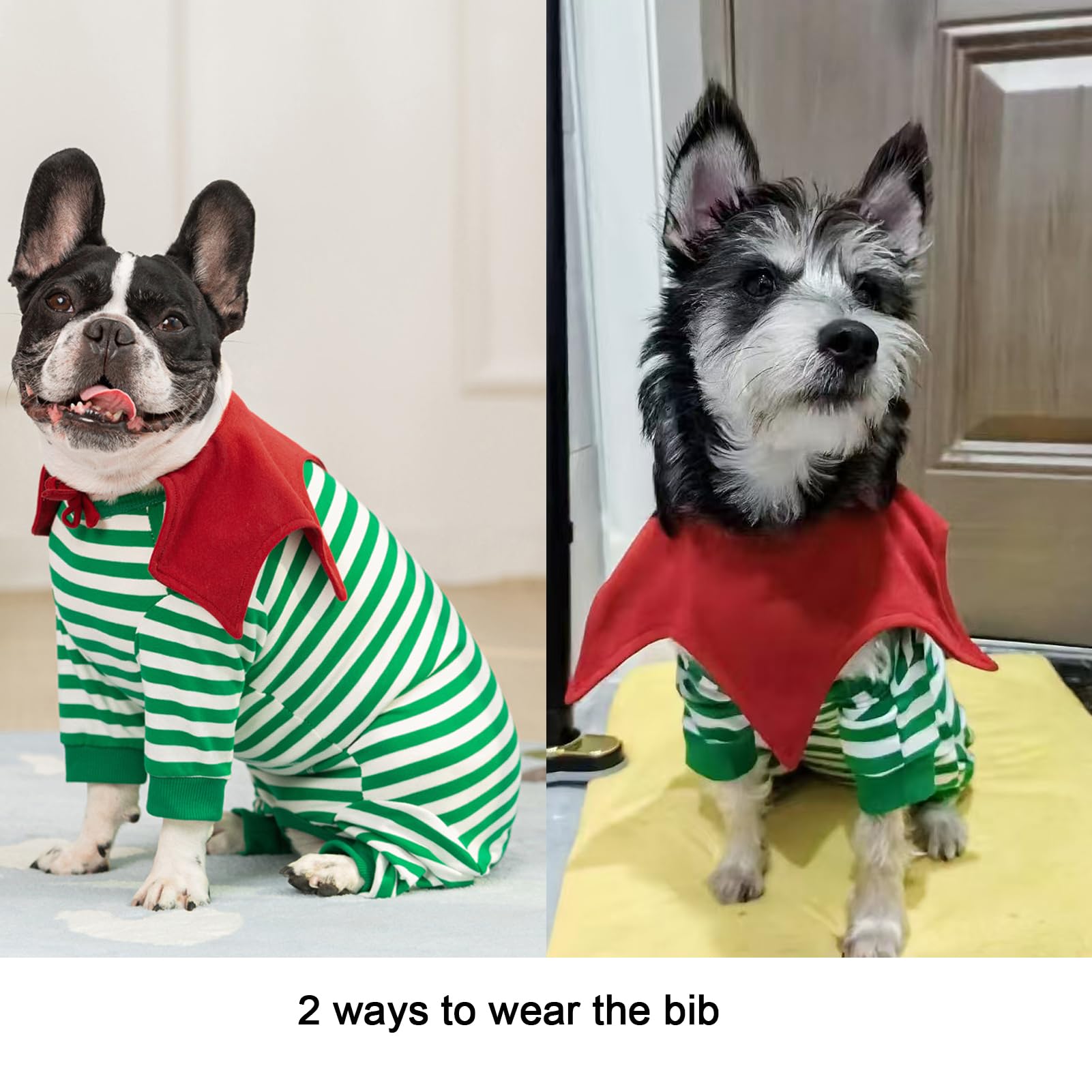Miaododo Striped Dog Surgery Recovery Suit Female Male,Puppy Dogs Onesie Cats Long Sleeve Bodysuit After Surgery Neuter For Abdo