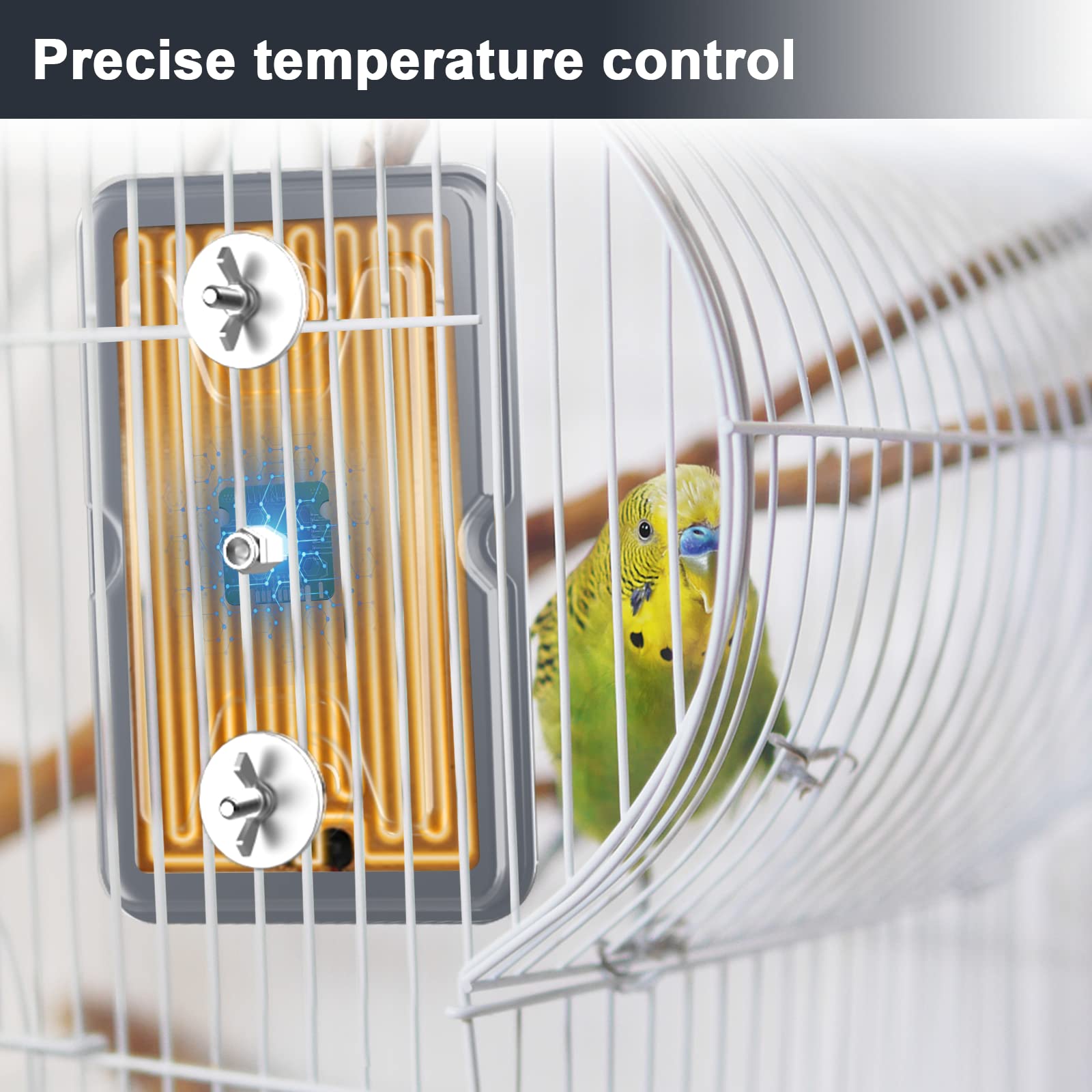 Fenocran Indoor Bird Heater Pad  USB Bird Warmer Heater  Bird Heater for Parakeets 4.5 X 7-New