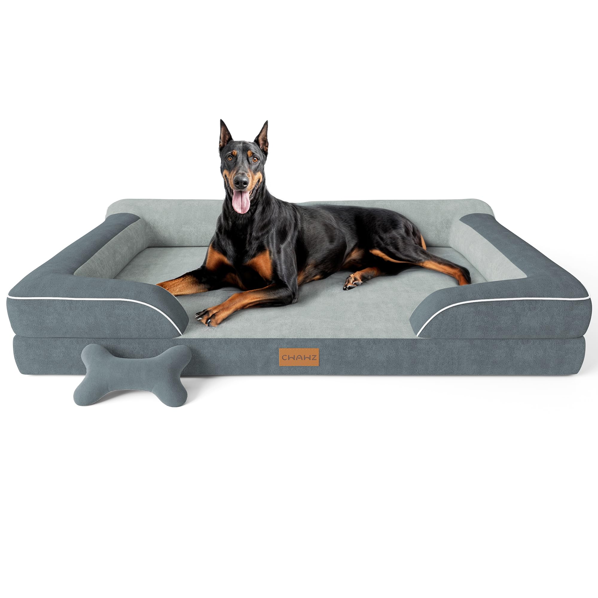 Cwawz Xxl Dog Bed For Extra Large Dogs, Giant Orthopedic Dog Beds With Cooling Gel Memory Foam, Waterproof Pet Bed With Removabl