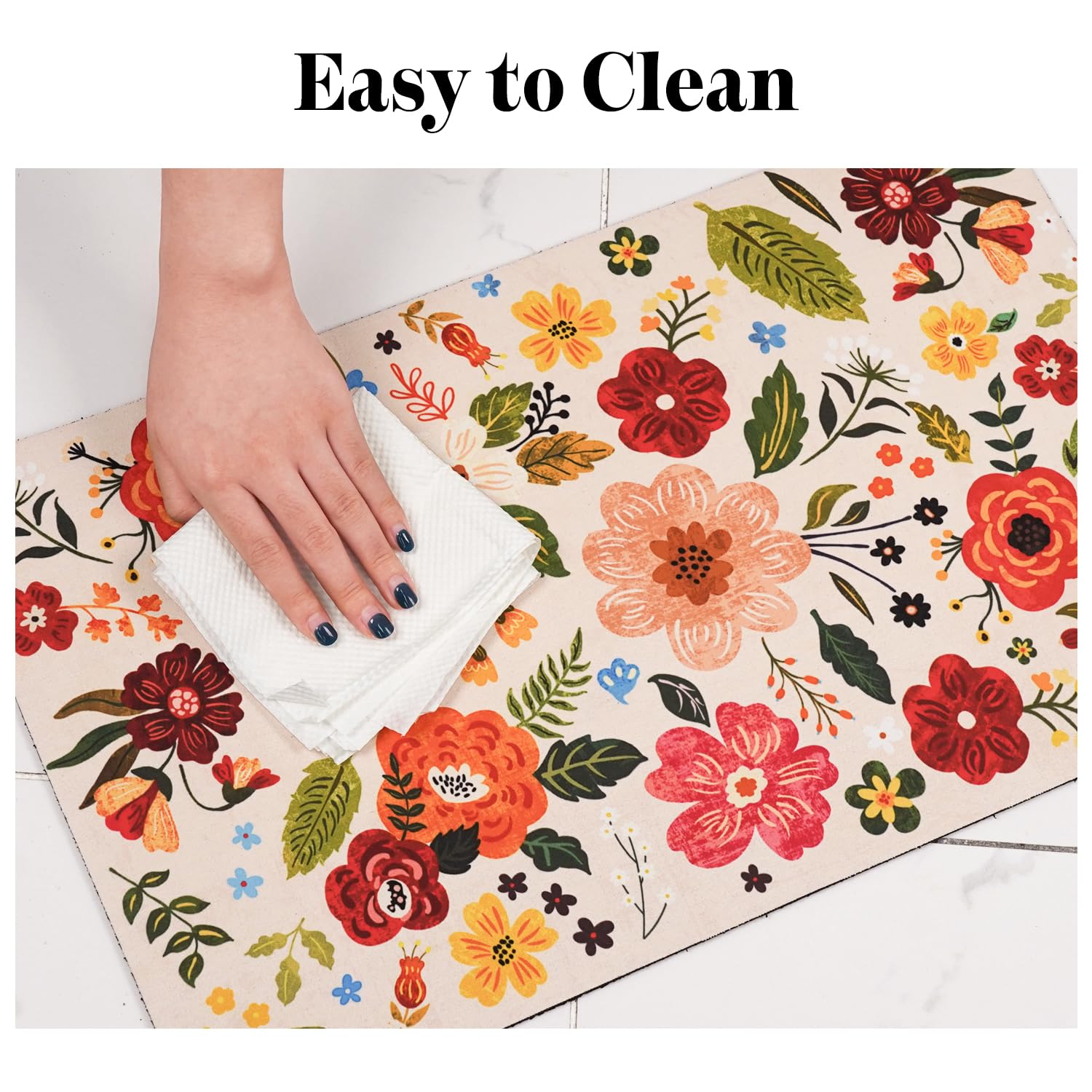 Cuslnox Dog Food Mats for Floors, Absorbent Quick Dry Pet Cat Food Mat, Dog Bowl Mats for Food and Water Dispenser Mat, Eco-Frie