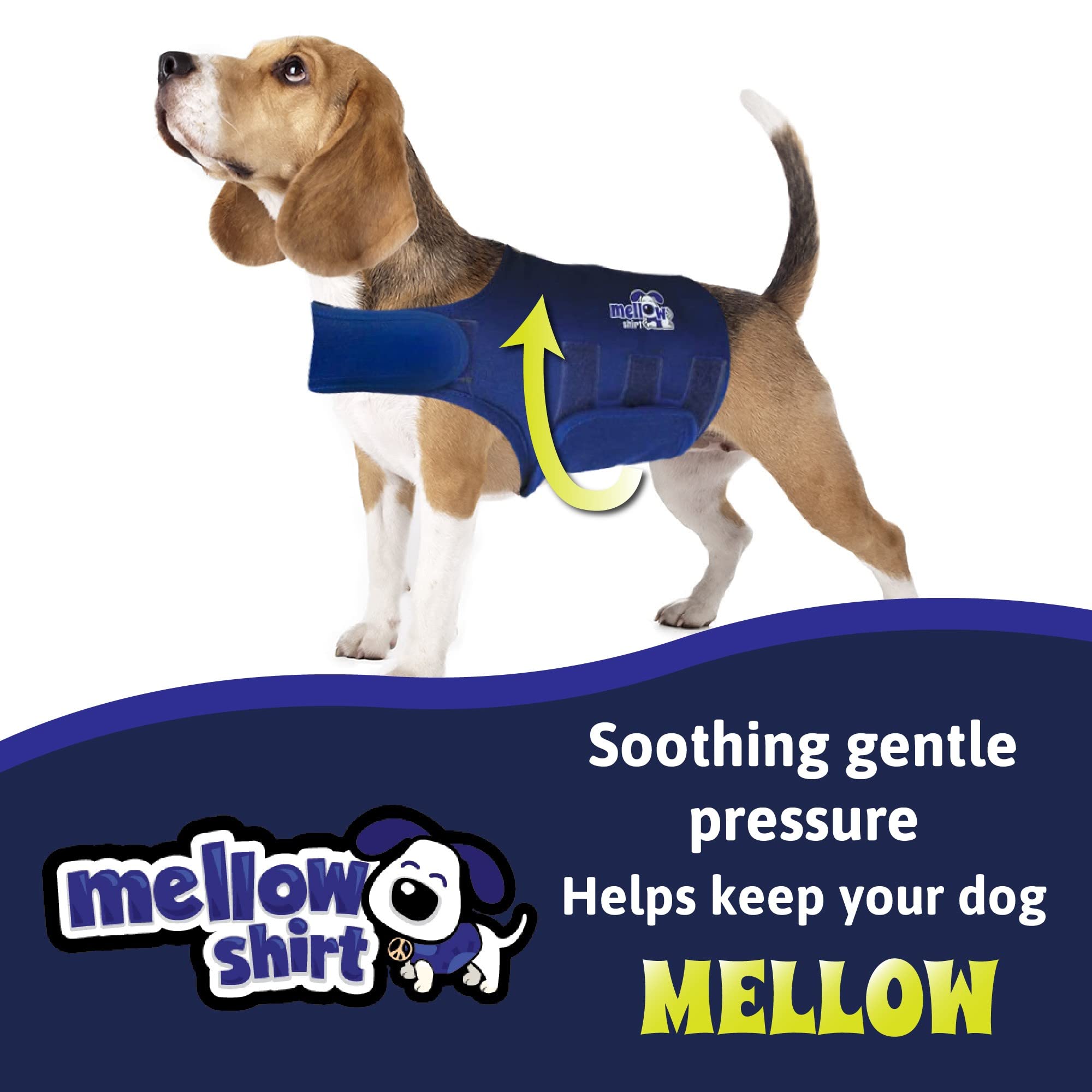 Mellow Shirt Dog Anxiety Calming Wrap, Small, Cypress