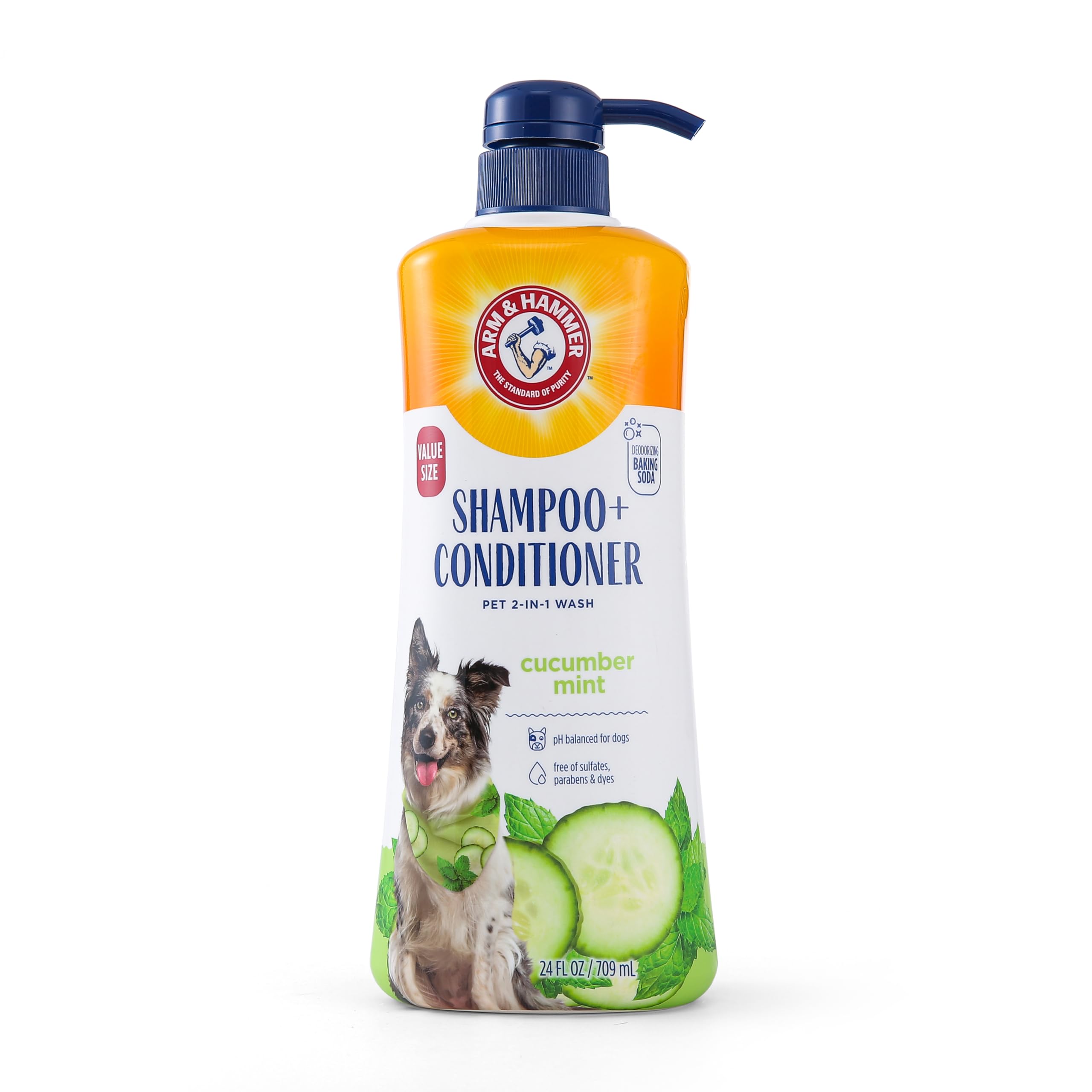Arm & Hammer For Pets 2-In-1 Shampoo & Conditioner For Dogs, Value Size Bottle With Pump | Dog Shampoo & Conditioner In One | Cu