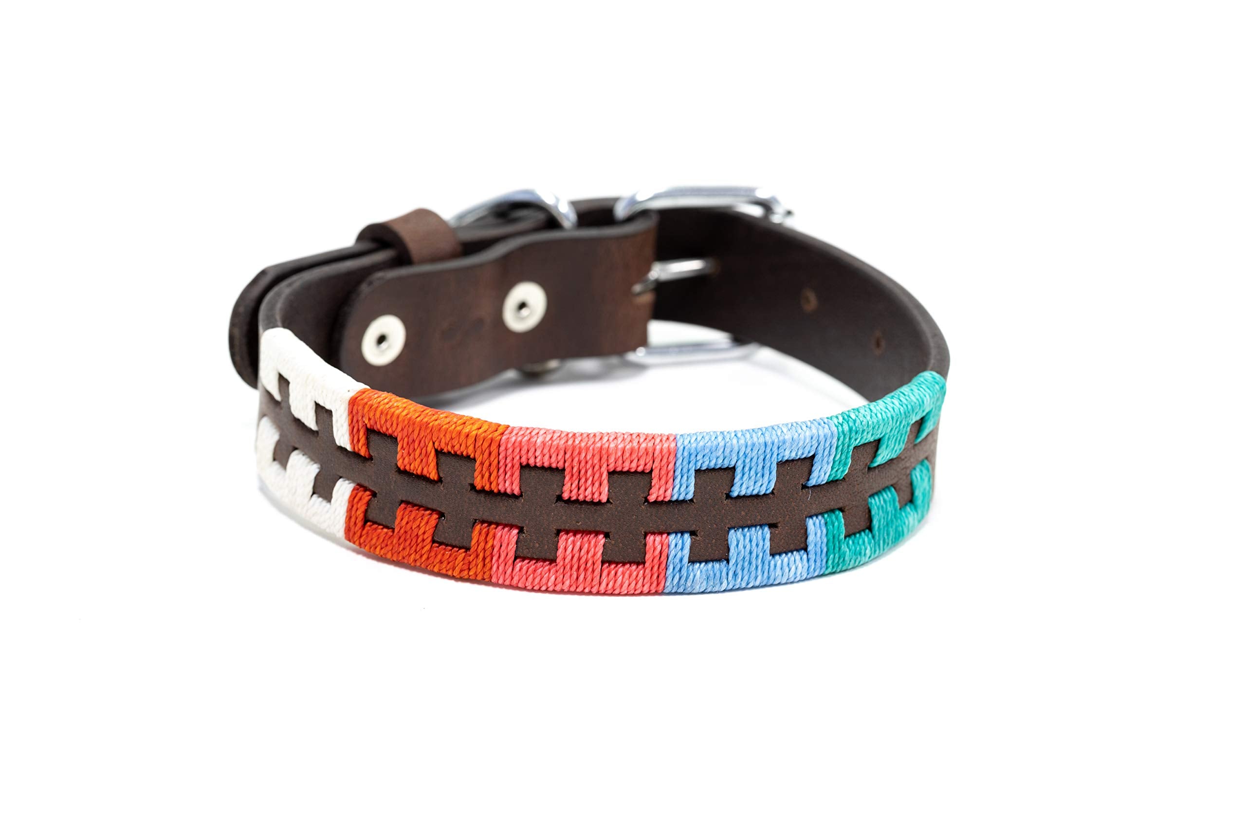 Gaucho Goods Tribal Leather Dog Collar - Zephyr (S)