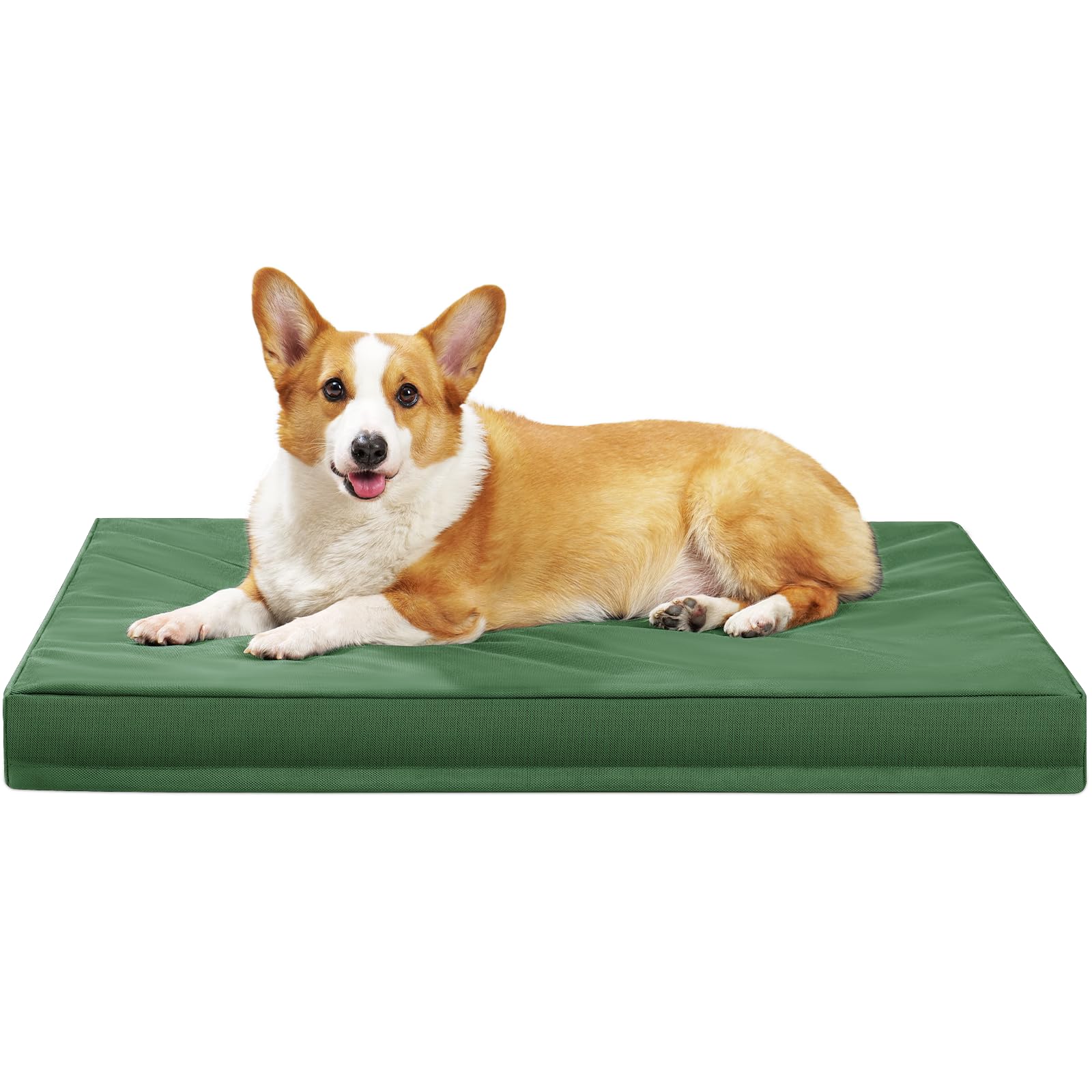 Maihandasi Indestructible Dog Beds For Large Dogs, Orthopedic Memory Foam Pet Bed With Oxford Fabric, Waterproof Outdoor Dog Bed