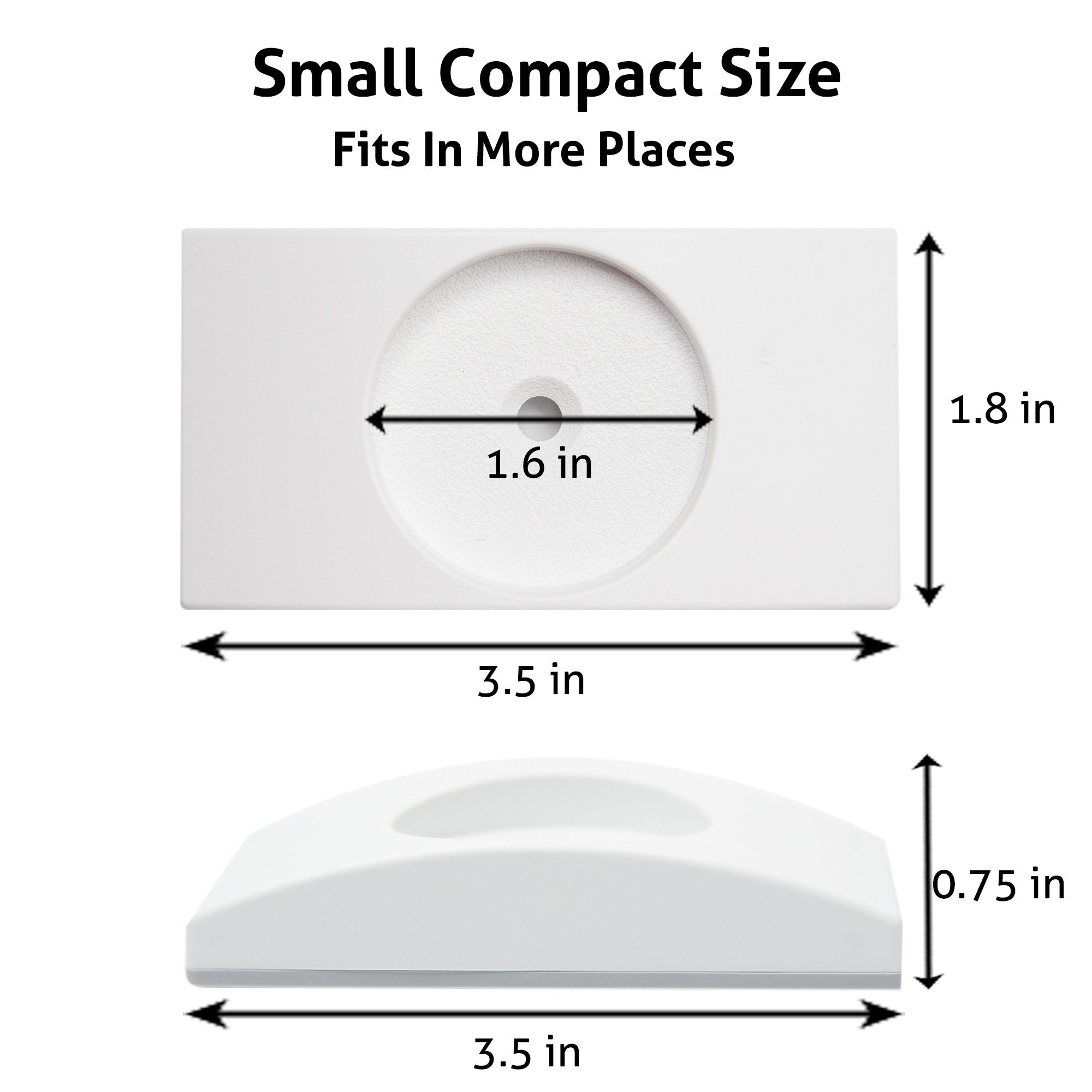Wall Nanny - Baby Gate Wall Protector (Made In Usa) Protect Walls From Pet Gates & Dog Gates - No Safety Hazard On Spindles - For Child Pressure Mounted Baby Gate For Stairs Cup Guard - White, 4 Pack