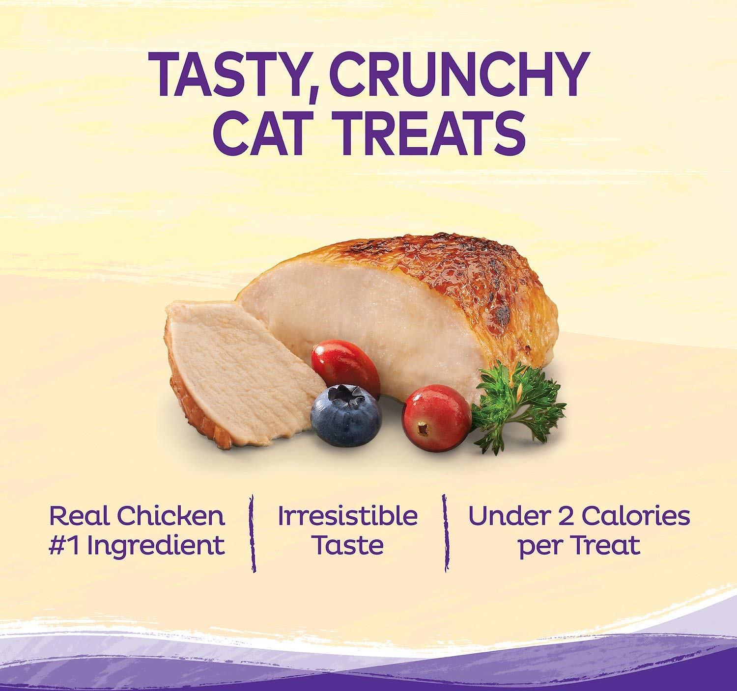 Kittles Chicken and Cranberries Recipe Cat Treats, 2 Ounce -- 14 per case.