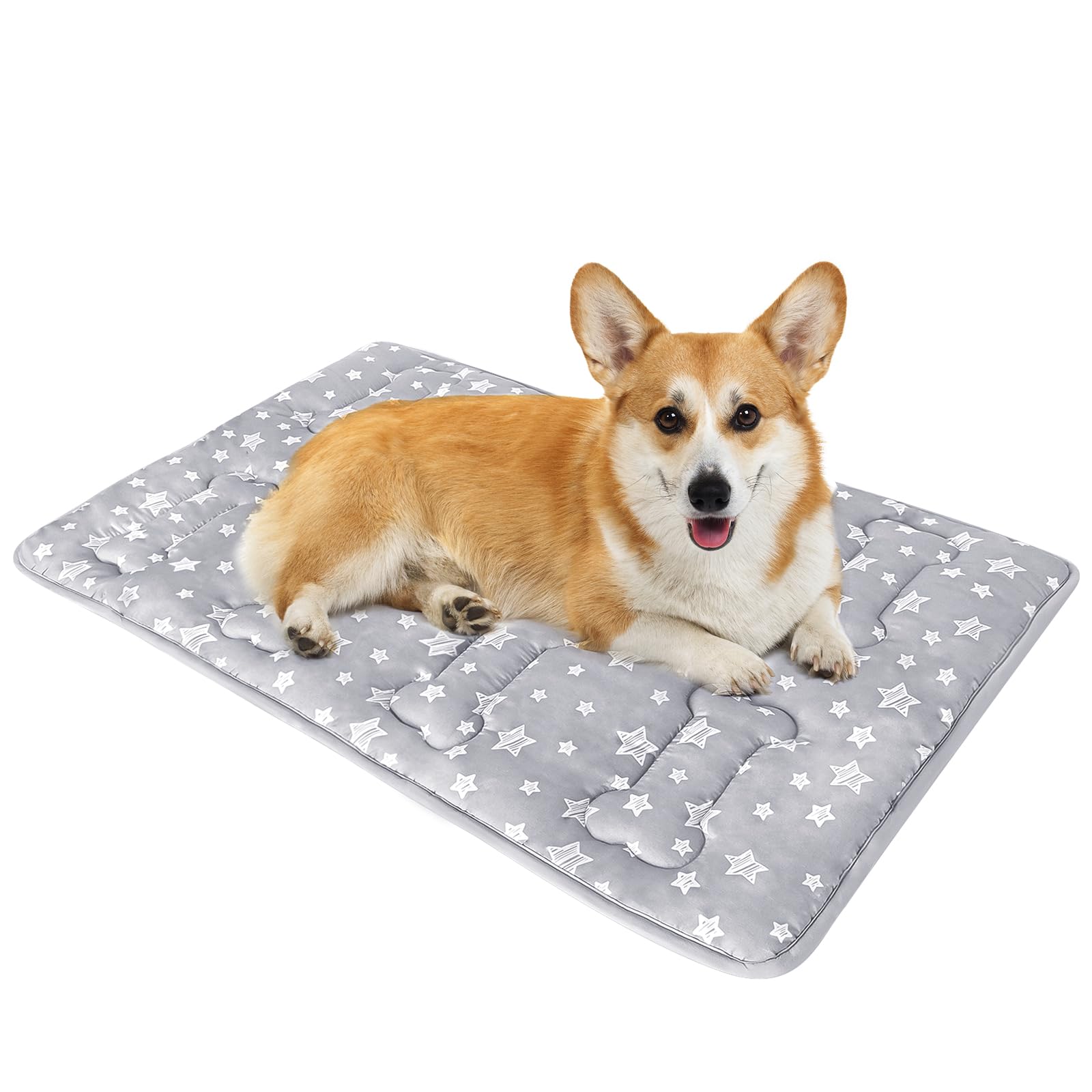 Dog Crate Mat (30'' X 19''), Soft Dog Bed Mat With Cute Prints, Personalized Dog Crate Pad, Anti-Slip Bottom, Machine Washable K