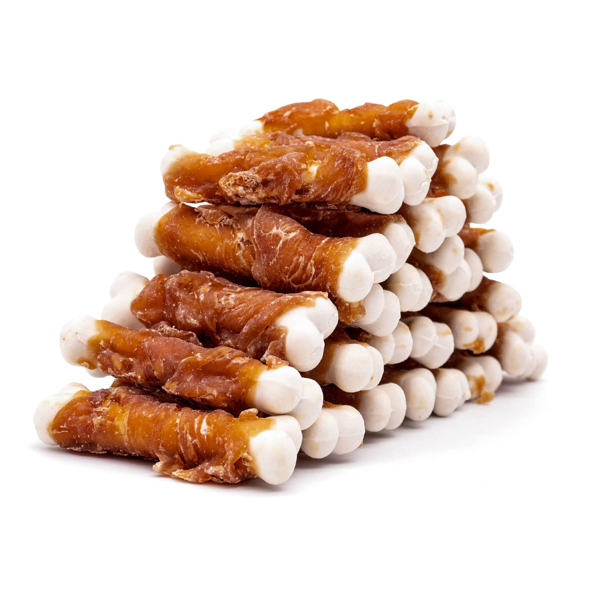 Mon2Sun Dog Treats, Chicken Wrapped Calcium Dog Bones Without Rawhide, 2.3 Inch Training Treats For Teeth Cleaning And Fresh Bre