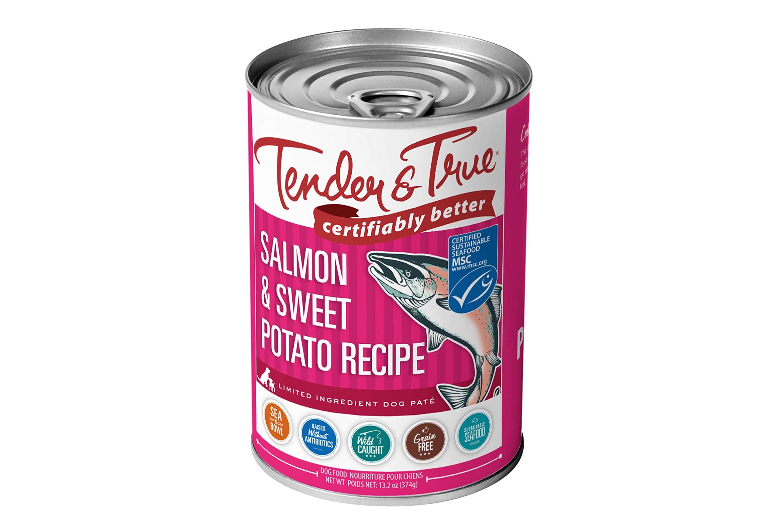 Tender & True Salmon & Sweet Potato Recipe Canned Dog Food ( Pack of 12), 33031