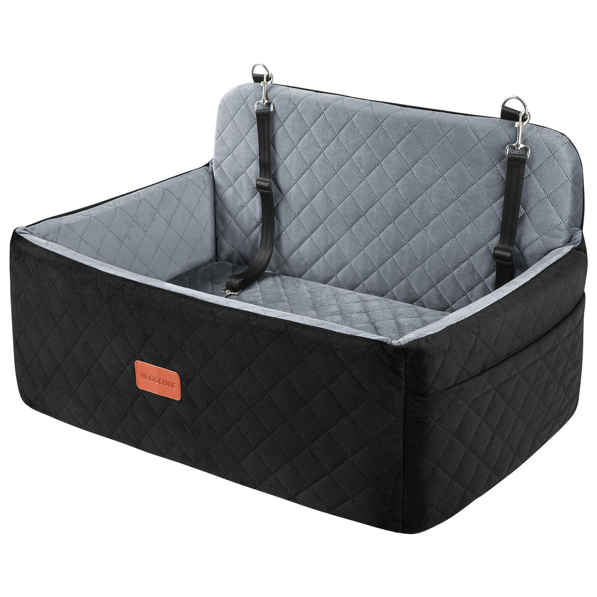 Heggcooe Dog Car Seat For Medium/Large Dogs, Dog Booster Car Seat For Dogs Under 55 Lbs Or 2 Small Dogs, Detachable & Washable P