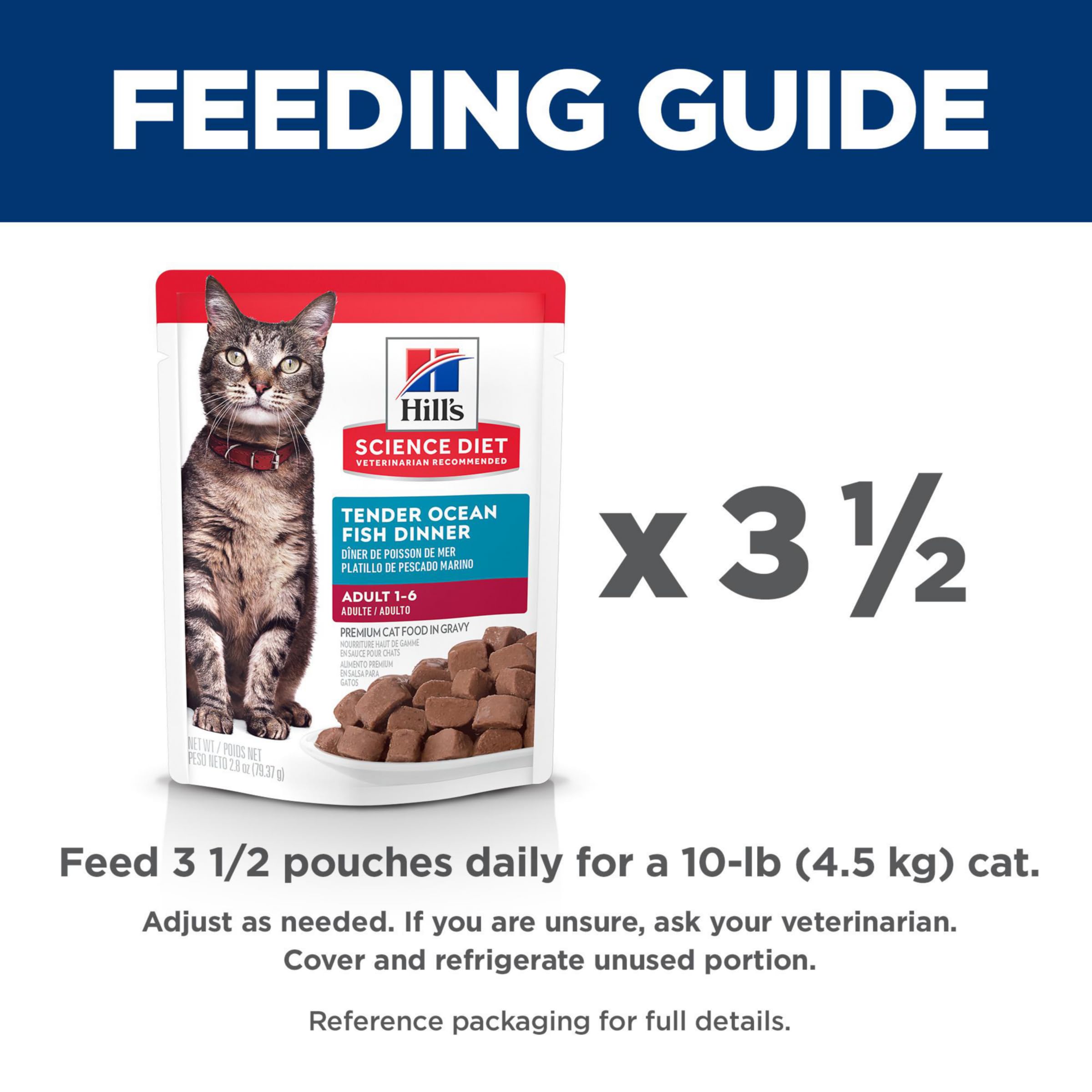 Hill s Science Diet Adult 1-6, Adult 1-6 Premium Nutrition, Wet Cat Food, Ocean Fish Stew, 2.8 oz Pouch, Case of 24