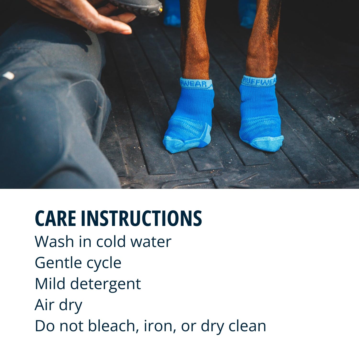 Ruffwear, Bark'N Boot Socks, Comfortable Dog Socks & Boot Liners, Blue Pool, 3.00 In/ 3.25 In