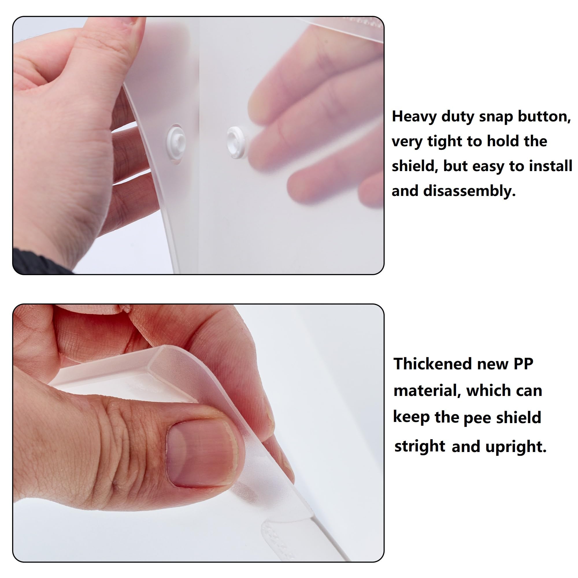 JIMEIQI Litter Box Shield 2 Pack, 23.6x15.7x15.7(Height) High Sided Cat Litter Box Pee Shields Without Leaking, Foldable Easy Cl