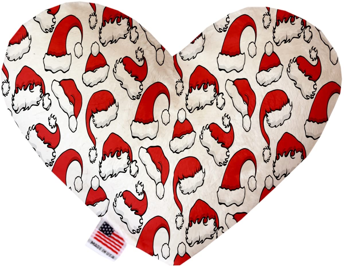 Mirage Pet Product Santa Hats 8 Inch Canvas Heart Dog Toy