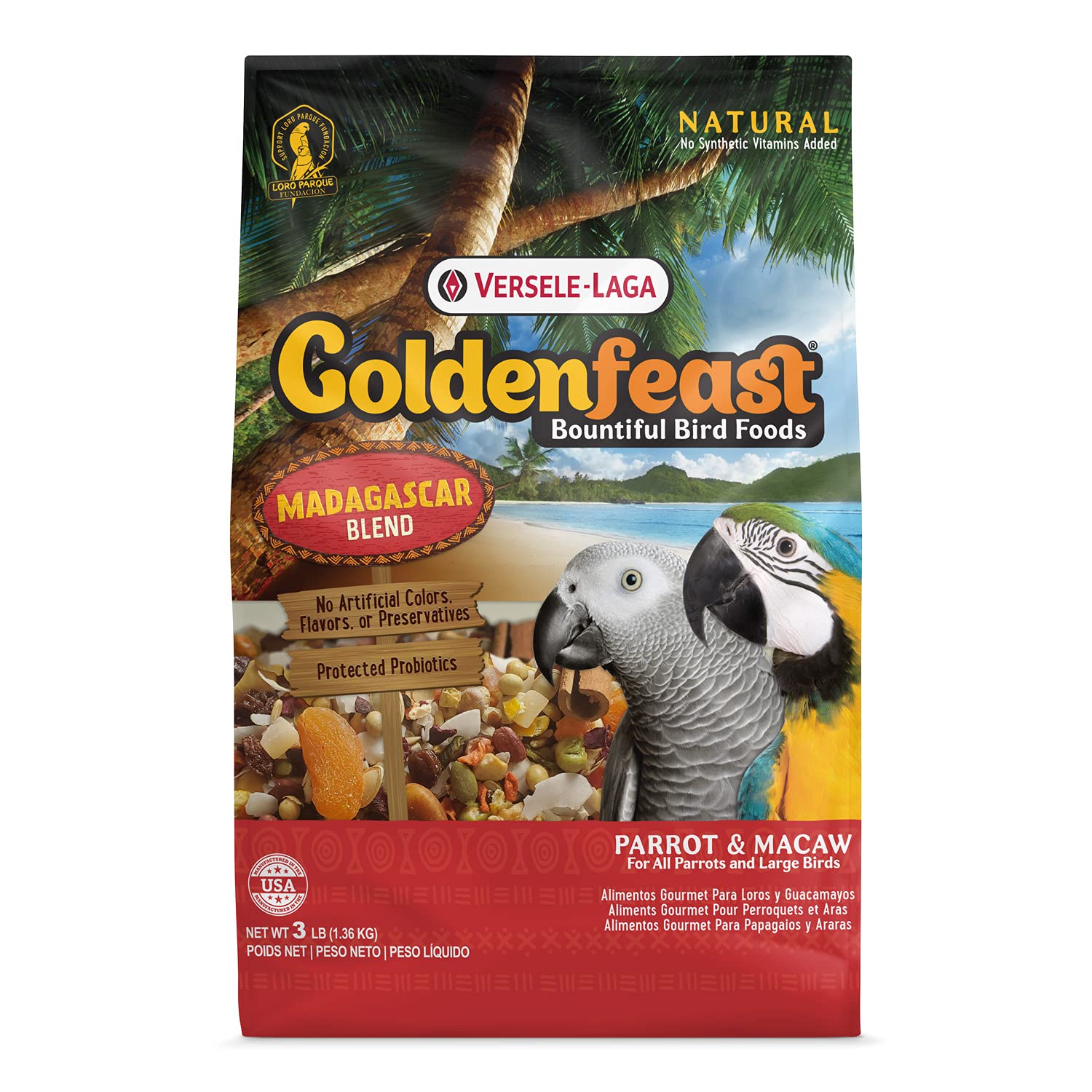 Versele-Laga VL Goldenfeast Madagascar Blend, 3 lb Bag