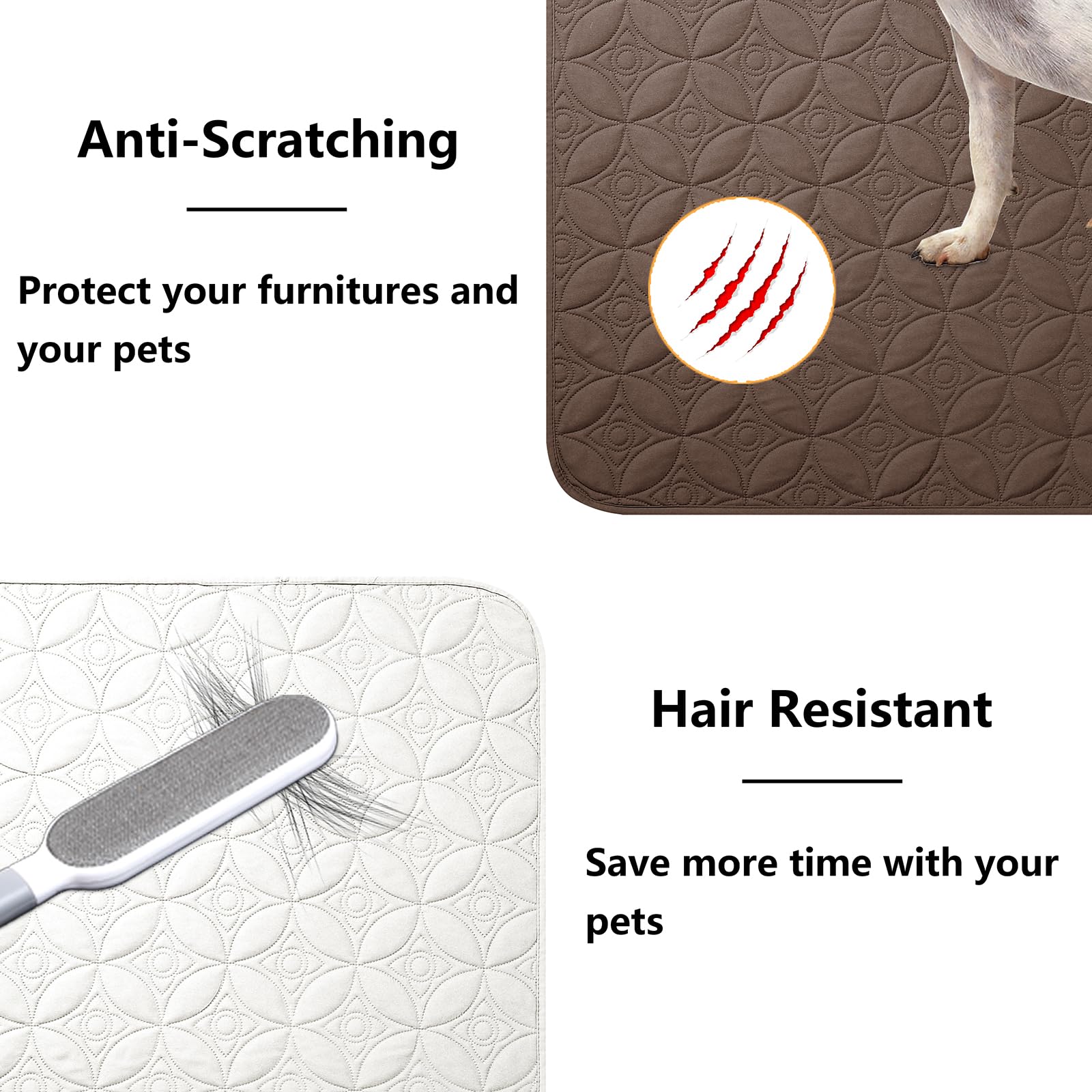 Tuffeel Waterproof Dog Blanket, 30x53 inches Small Pet Couch Covers for Sofa, Chair Bed Furniture Protector from Dogs Washable a