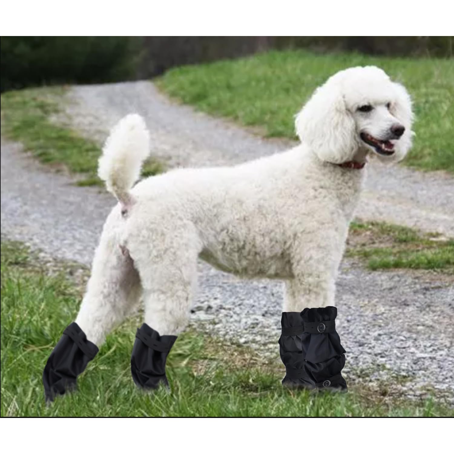 Waterproof Dog Leg Snoods Dog Leggings Sleeves Protector Leg Wraps Dogs Leg Pom Covering For Poodles Afghan Hound Long Haired Dogs On Rainy Or Snowy Days Dog Raincaot