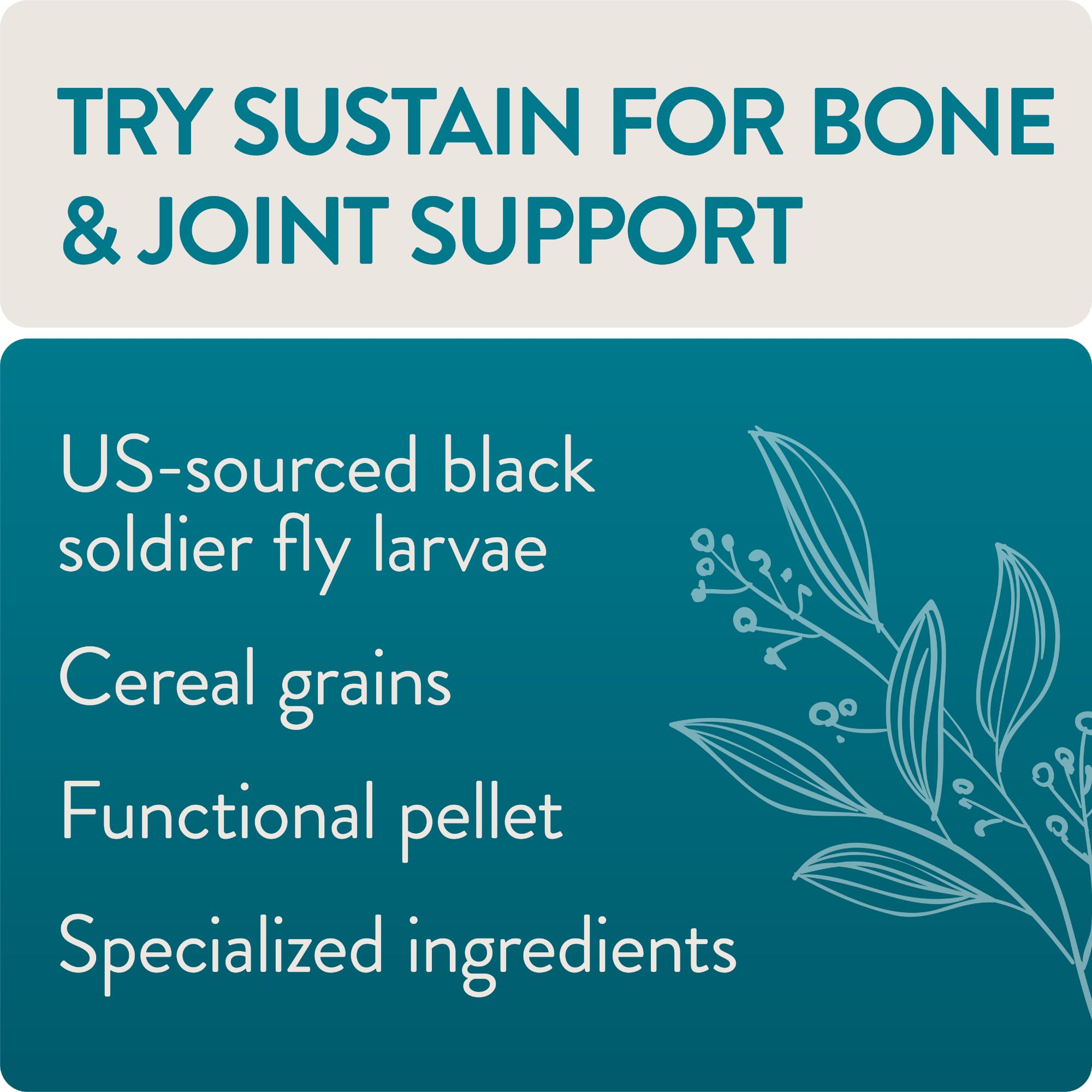 FLOCKLEADER Sustain, Functional Poultry Treats for Bone and Joint Support, 1.5 lb