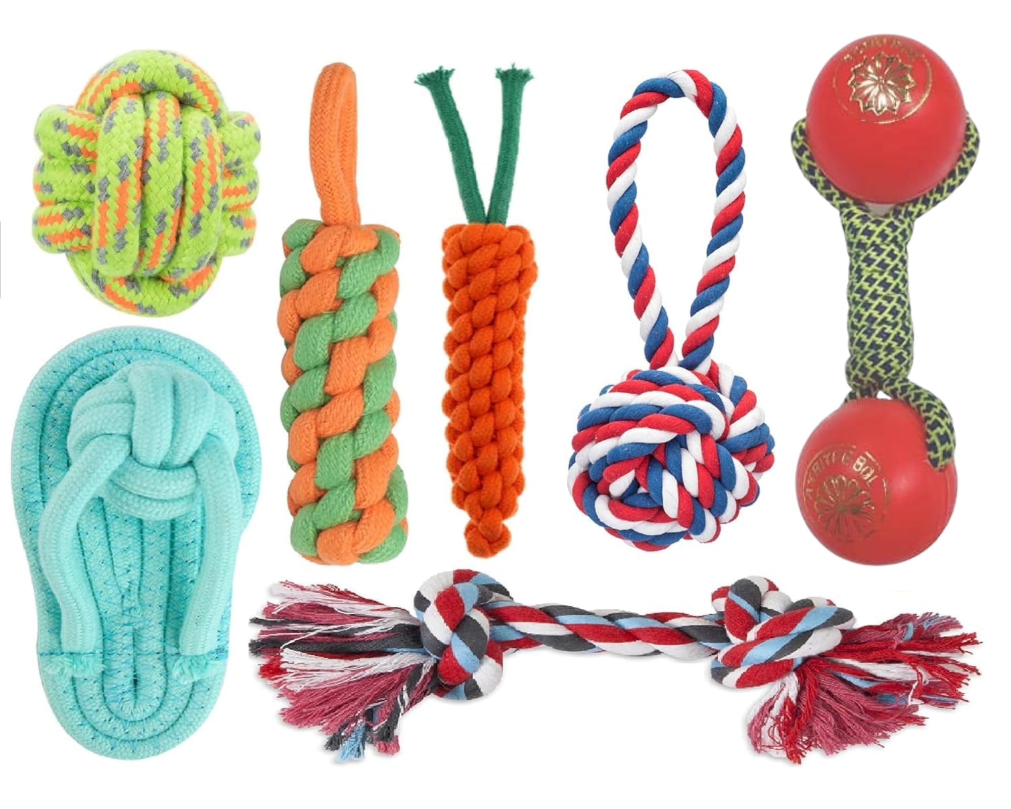 Dog Trust Dog Toys + Dog Chew Toys + Puppy Teething Toys + Rope Shape + Pet Play For Small To Medium Dogs Toy + Tug Of War + Was