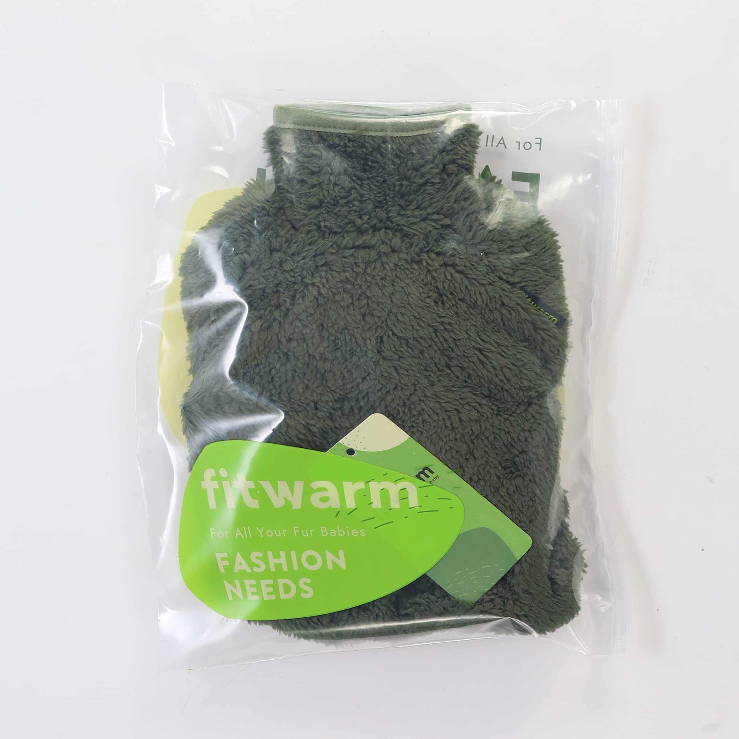 Fitwarm Dog Fleece Pajamas, Dog Winter Clothes For Small Dogs Boy Girl, Pet Jumpsuit, Cat Apparel, Green, Xs