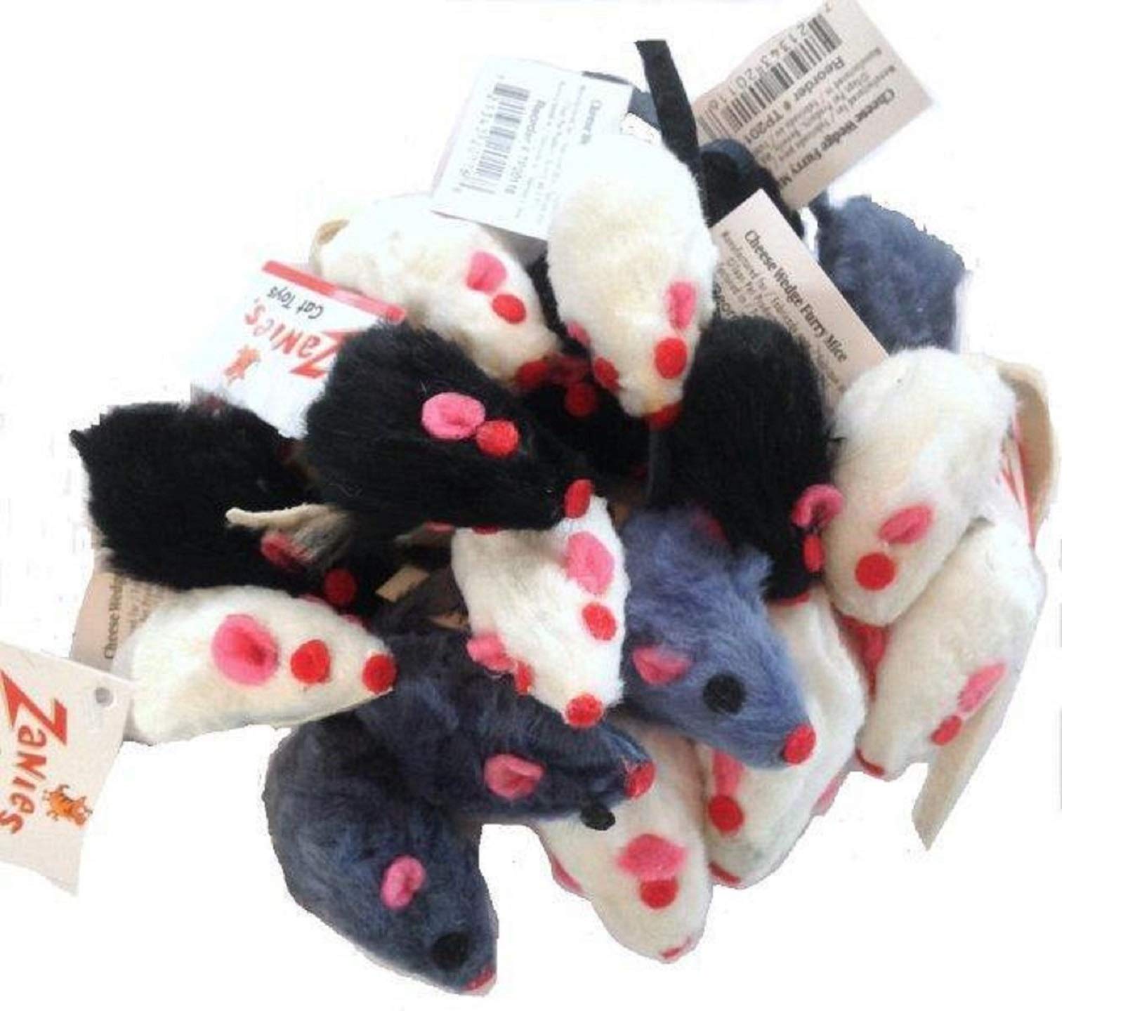 20 x Cat Toy Realistic Fur Mice