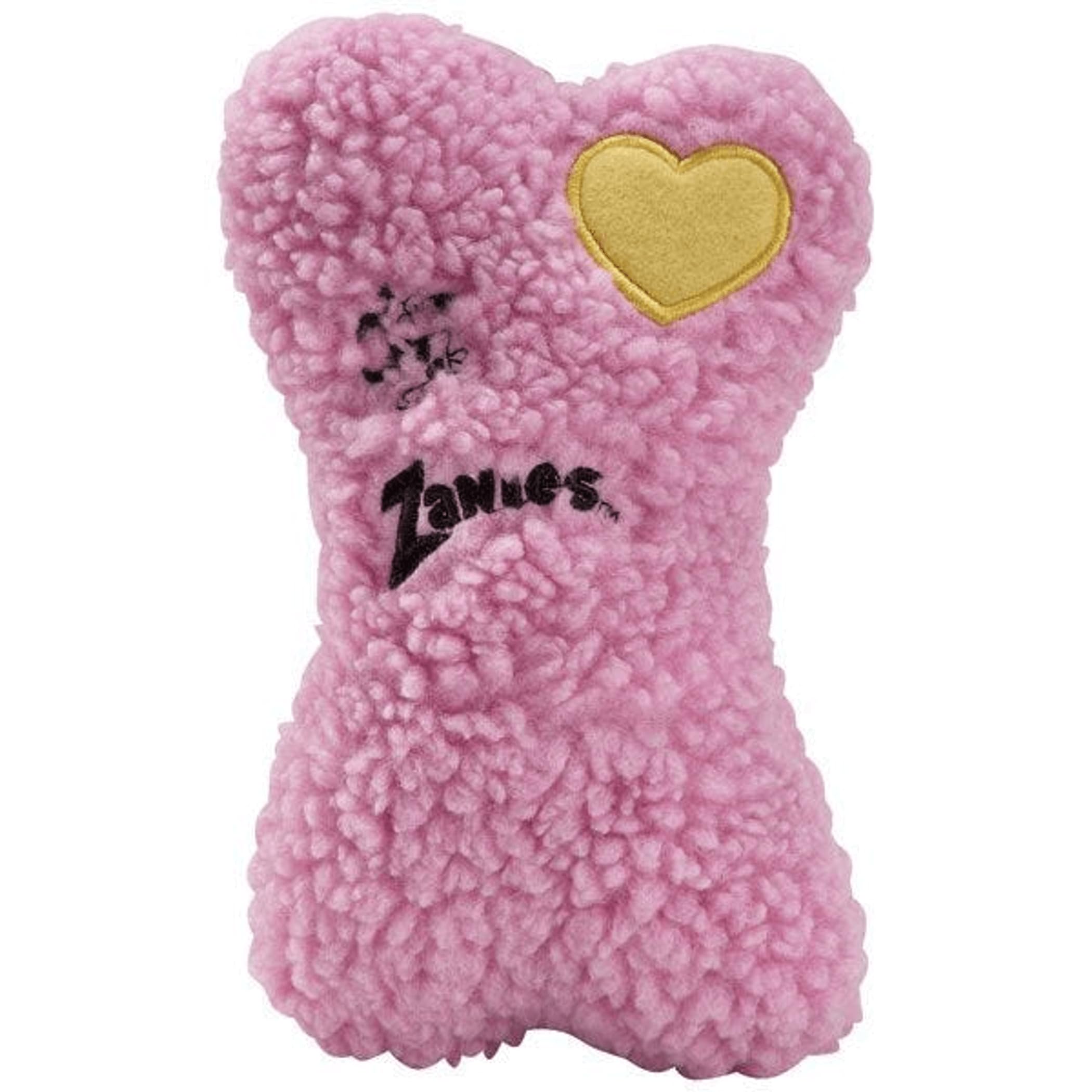 Zanies Embroidered Berber Bone Dog Toys, Blue