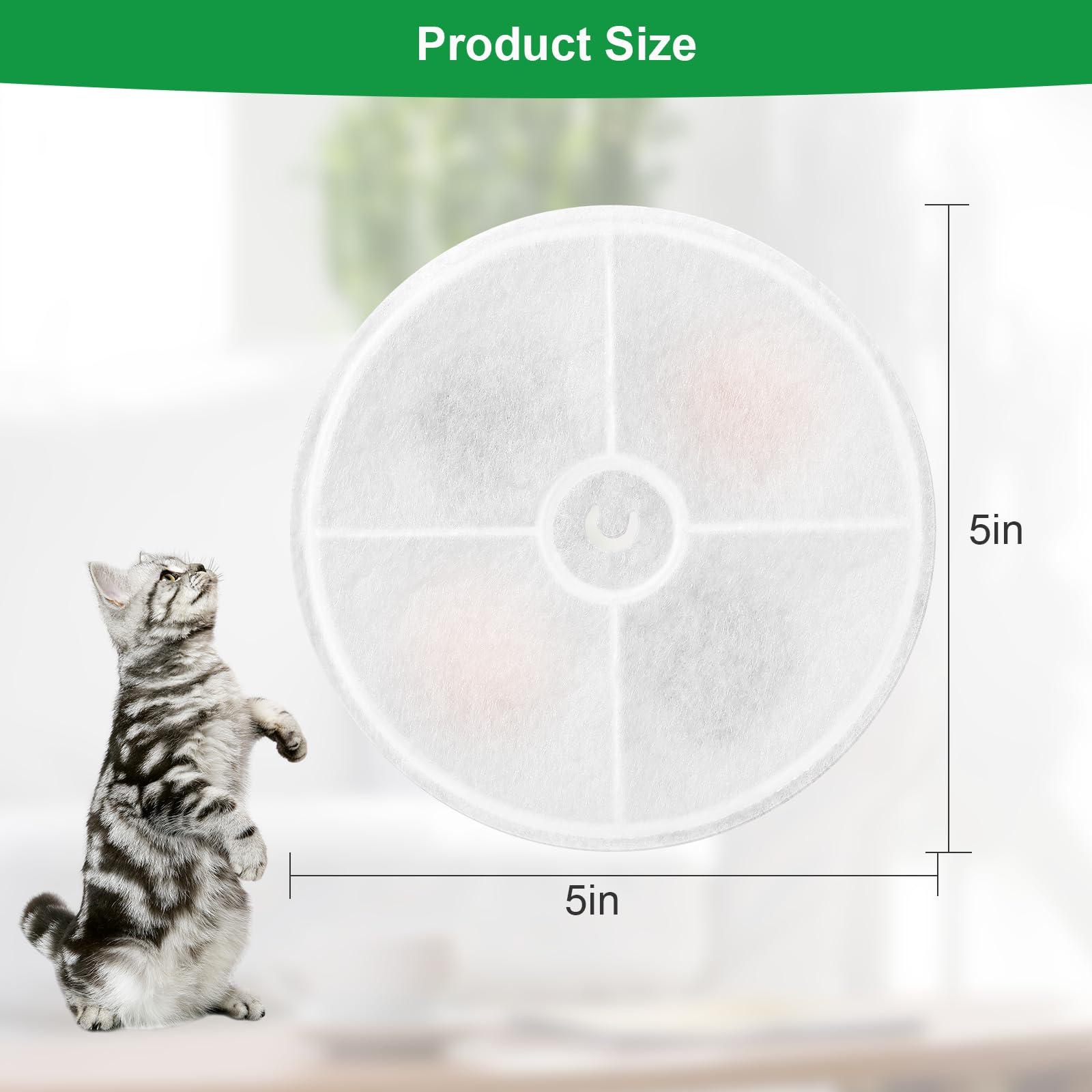 (10 pcs) Upgraded Filter Units 3.0 for PET Cat Water Fountains E versweet 2S/3/3 Pro,E versweet Solo/Solo SE, Replacement Filter