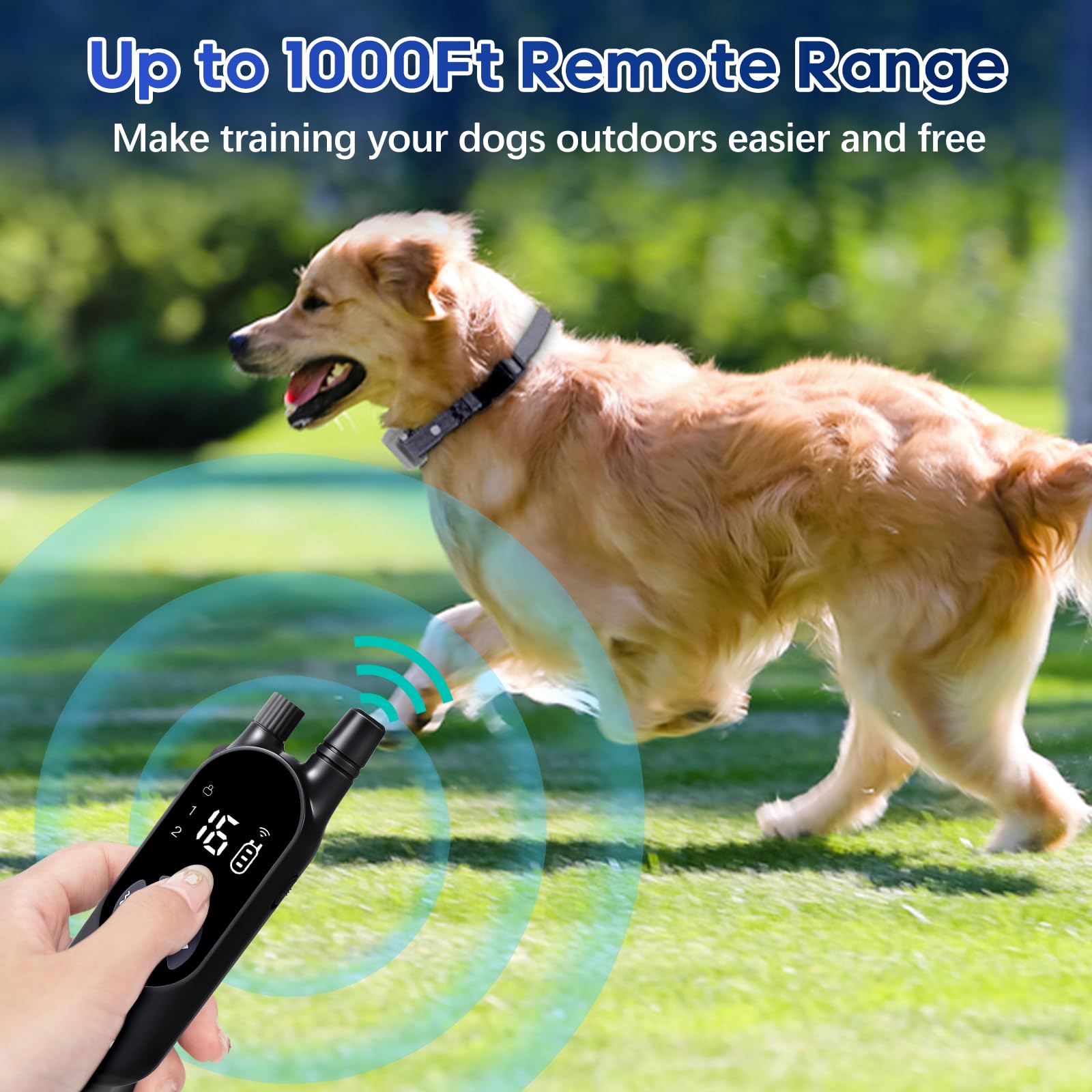 Thunbest Dog Shock Collar, Rechargeable Dog Training Collar With Remote For Small Medium Large Dogs, Waterproof Electric Shock C