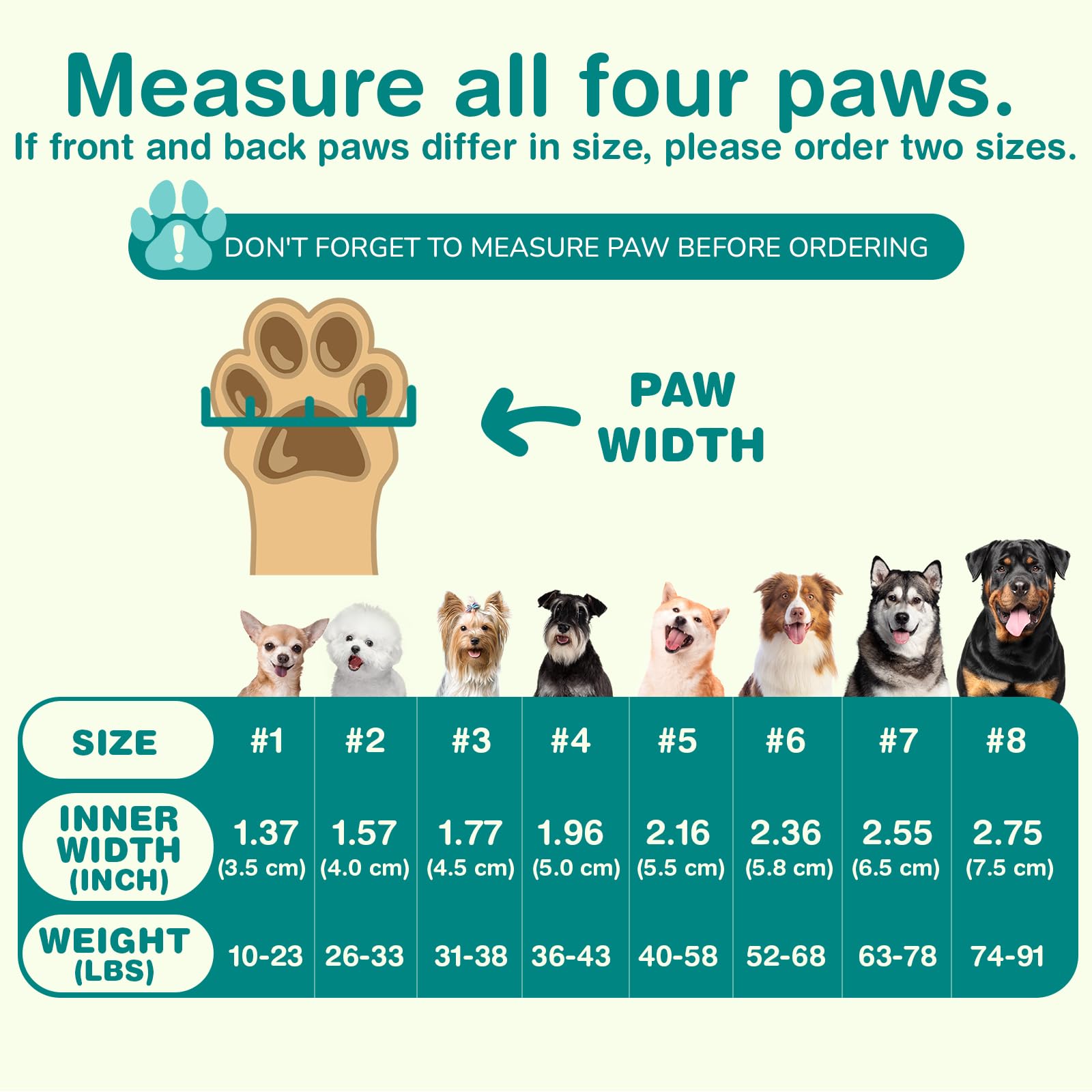 Petanims Dog Shoes For Small Dogs, Medium Dog Boots & Paw Protectors For Winter Snow, Waterproof Dog Booties For Hot Pavement, H