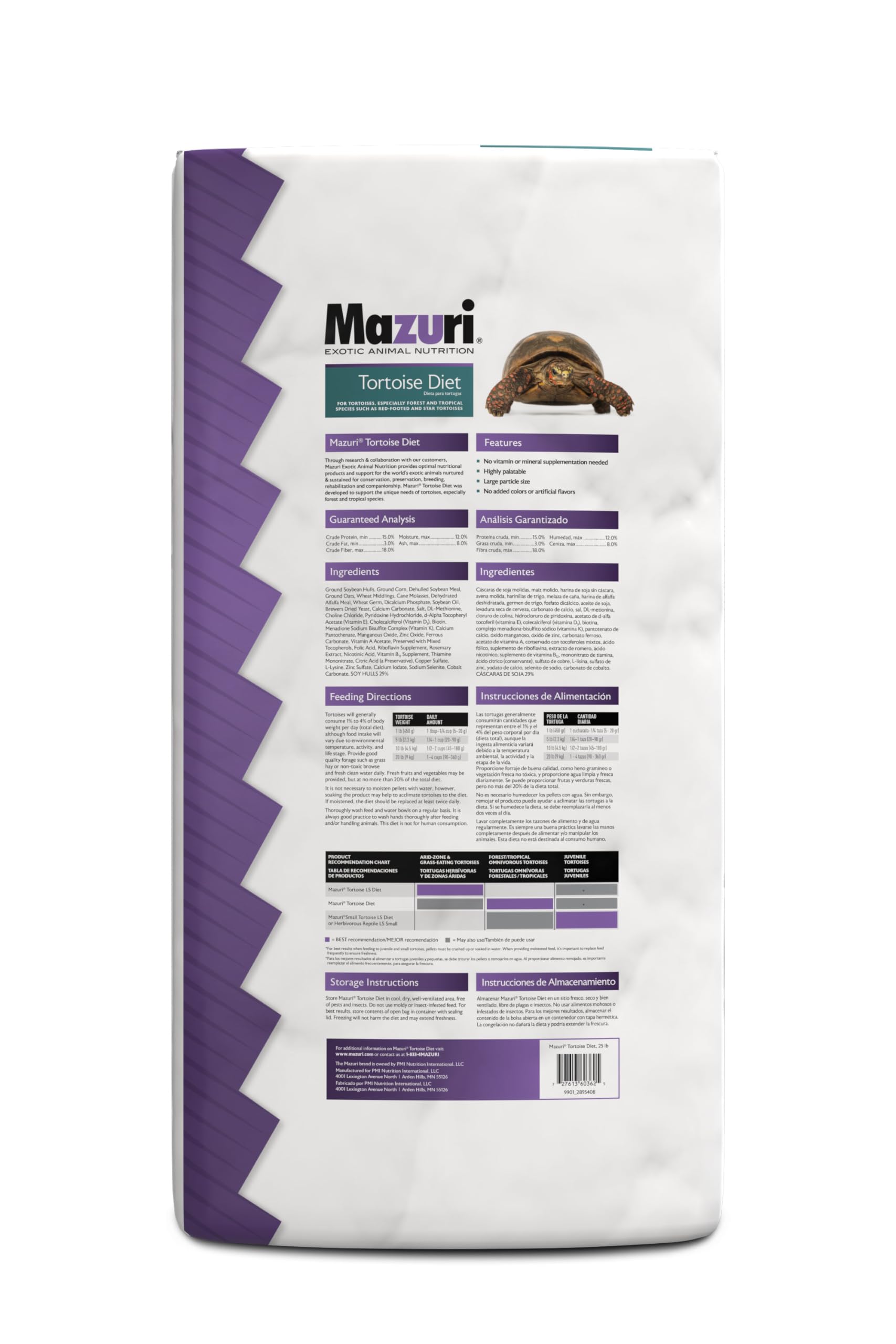 Mazuri | Tortoise Diet | 25 Pound (25 lb.) Bag - Pack of 2