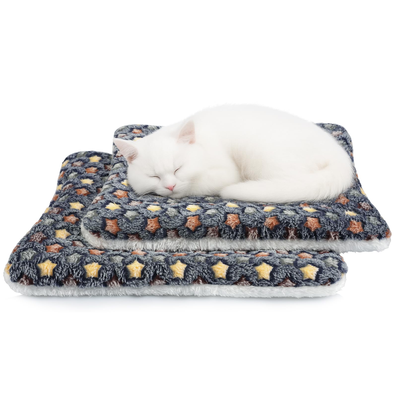 ARCTIC EAGLE 2 Pack Bunny Bed - 14 x 17.3 Inch Rabbit Pee Pads Bedding - Washable and Thickness Upgrade (Dark Blue,XL)