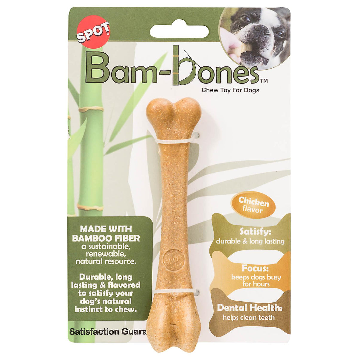 Spot Ethical Pets 54316 Bambone Bone Chicken Pet Chew Toys