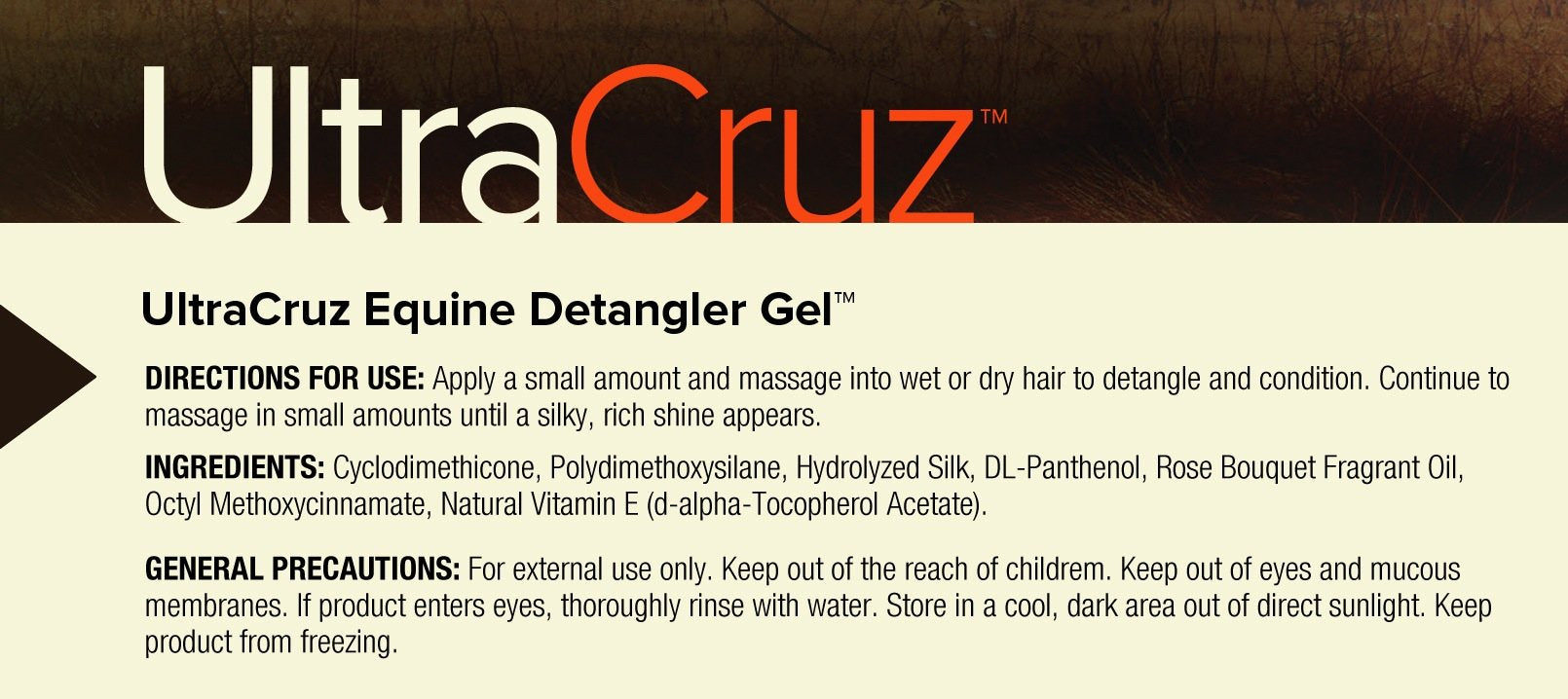 Ultracruz - Sc-395337 Equine Detangler Gel For Horses, 16 Oz
